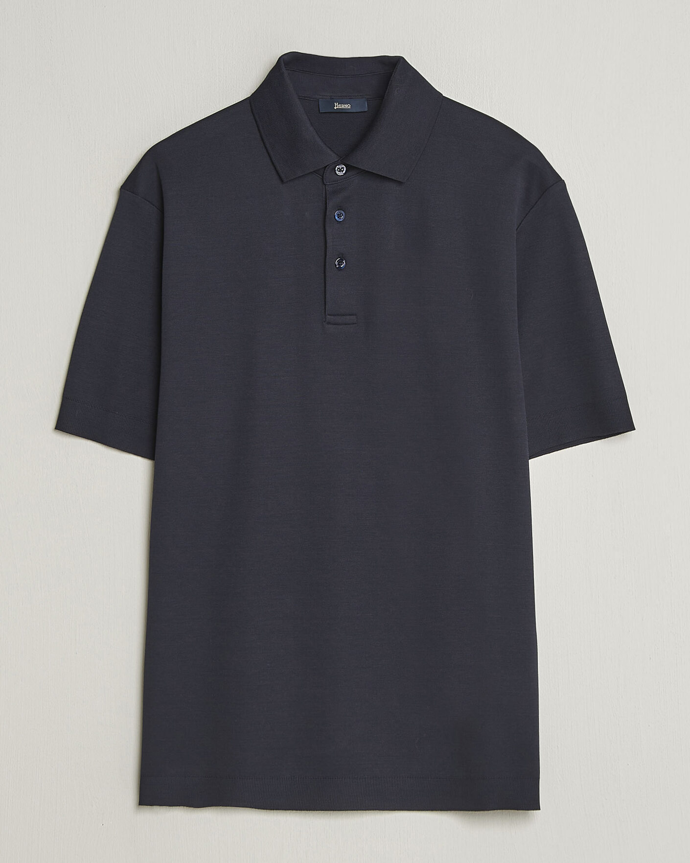 Uomini | Polo | Herno | Micro Piquet Polo Navy