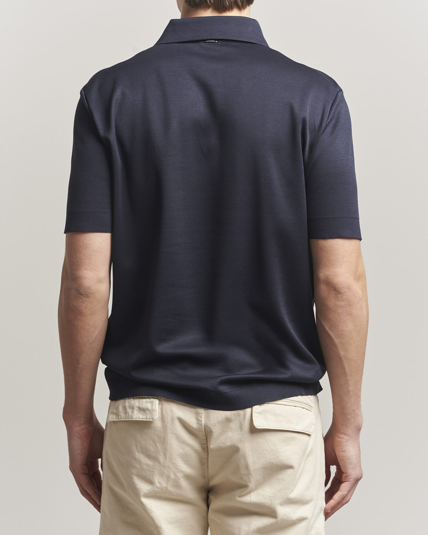 Uomini | Polo | Herno | Micro Piquet Polo Navy