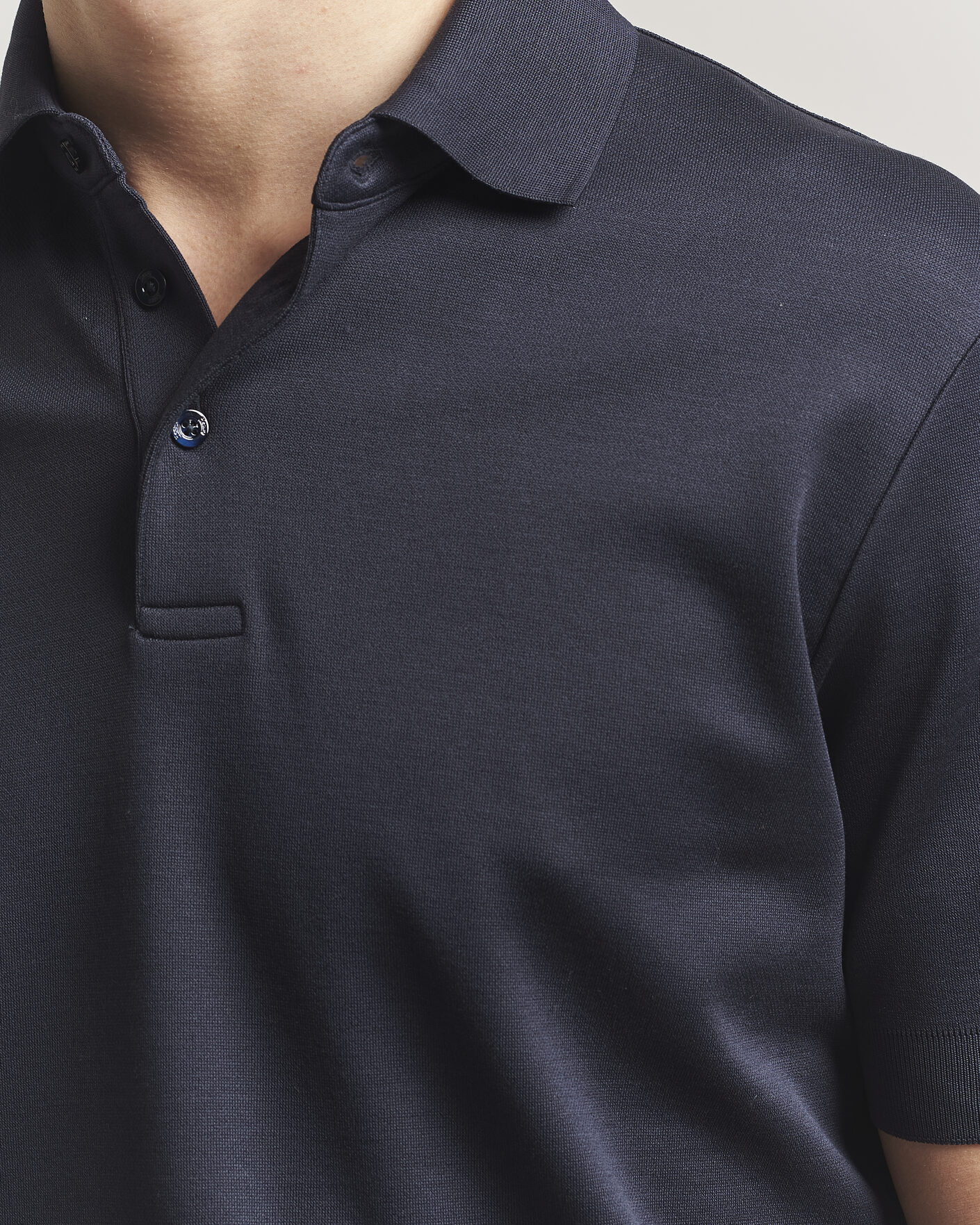 Uomini | Polo | Herno | Micro Piquet Polo Navy