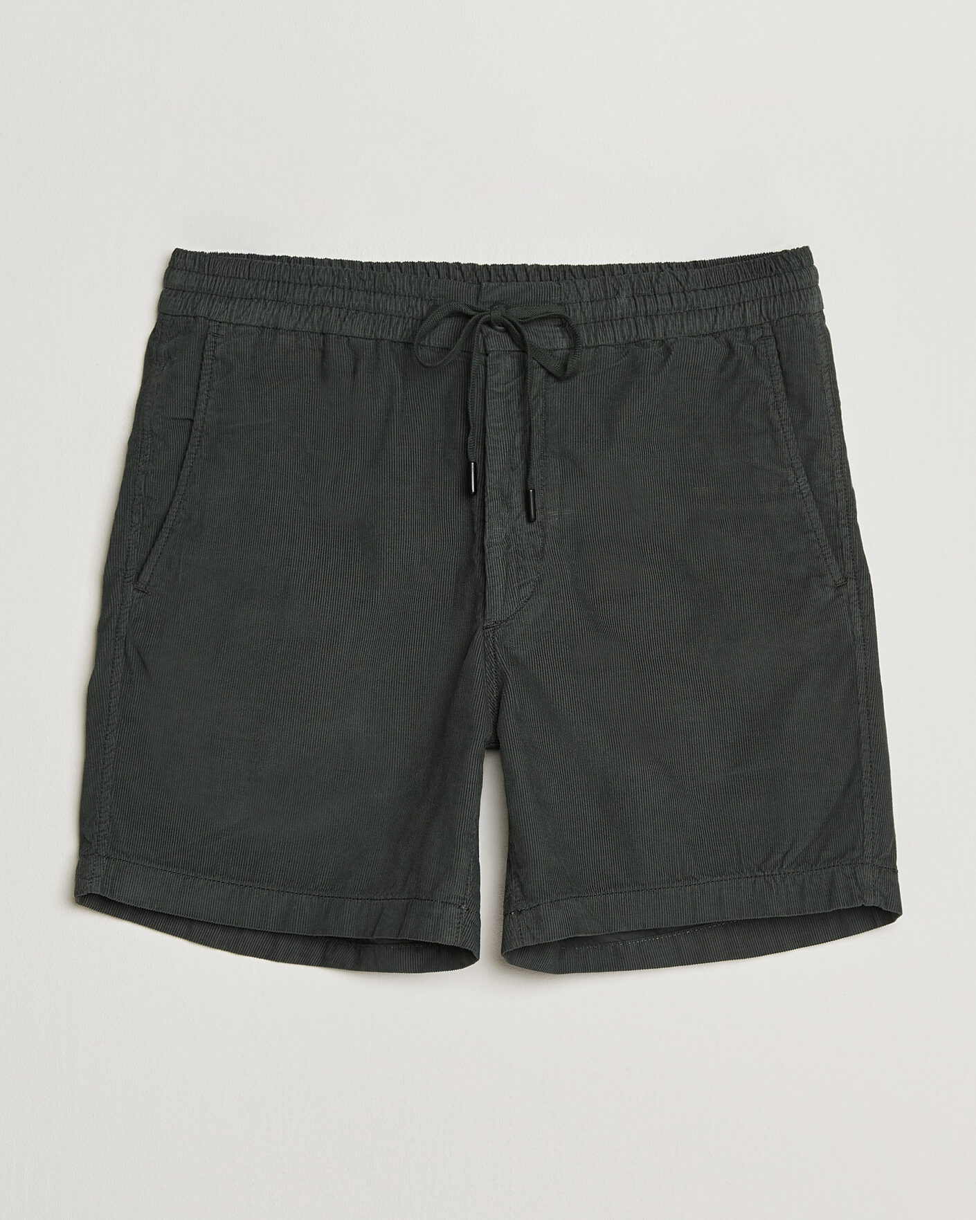 Uomini | Pantaloncini | Incotex | Baby Corduroy Drawstring Shorts Dark Green