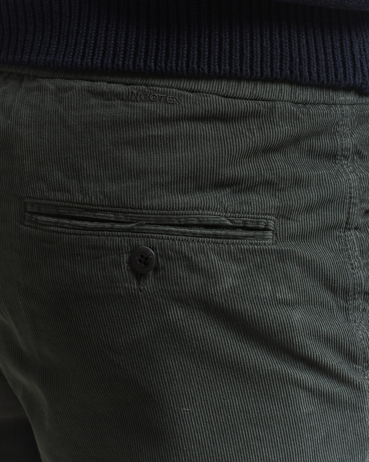 Uomini | Pantaloncini | Incotex | Baby Corduroy Drawstring Shorts Dark Green