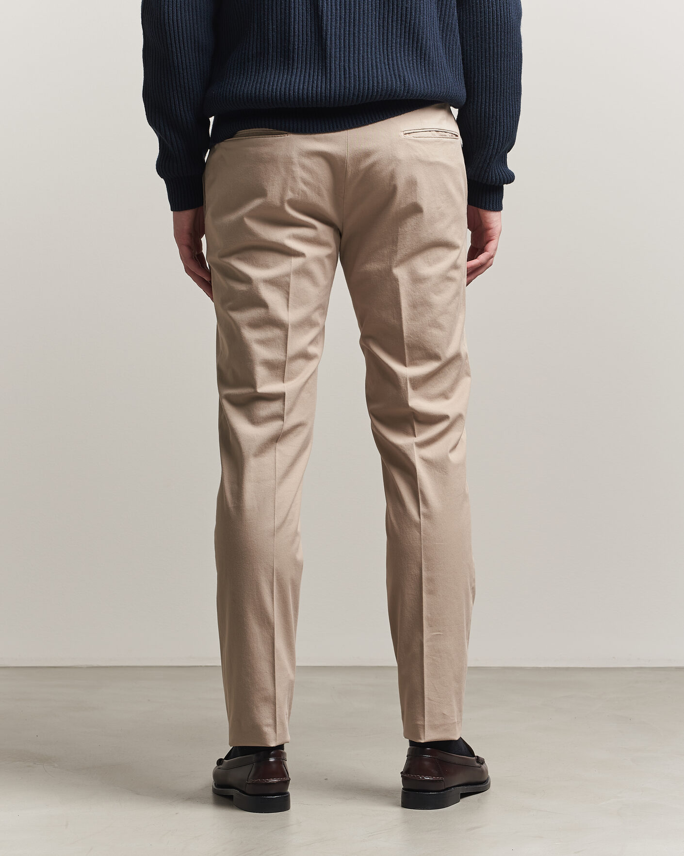 Uomini | Pantaloni | Incotex | Slim Fit Comfort Chinos Sand