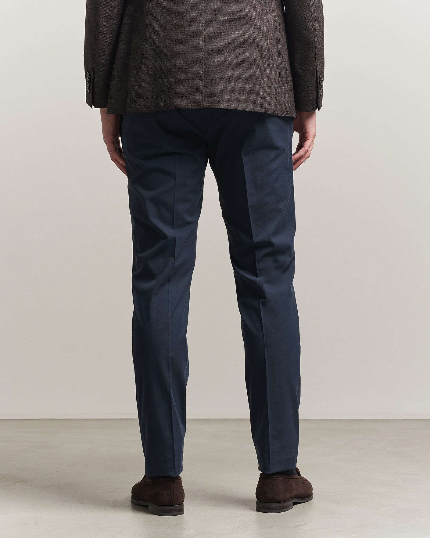 Uomini | Pantaloni | Incotex | Slim Fit Comfort Chinos Navy