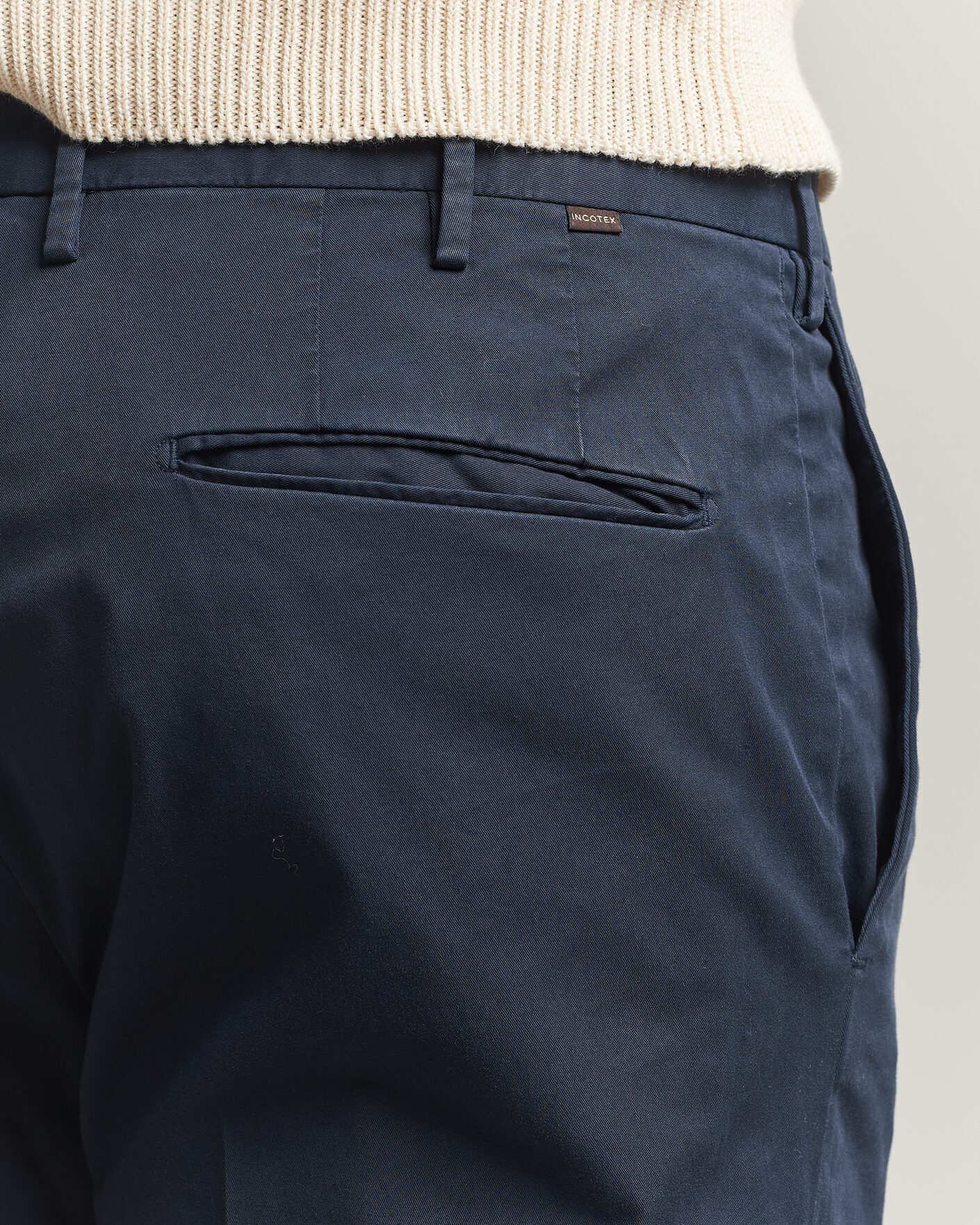Uomini | Pantaloni | Incotex | Slim Fit Comfort Chinos Navy
