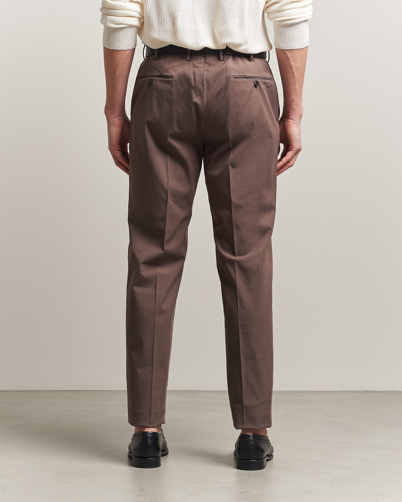 Uomini | Pantaloni | Incotex | Regular Fit Comfort Chinos Dark Brown