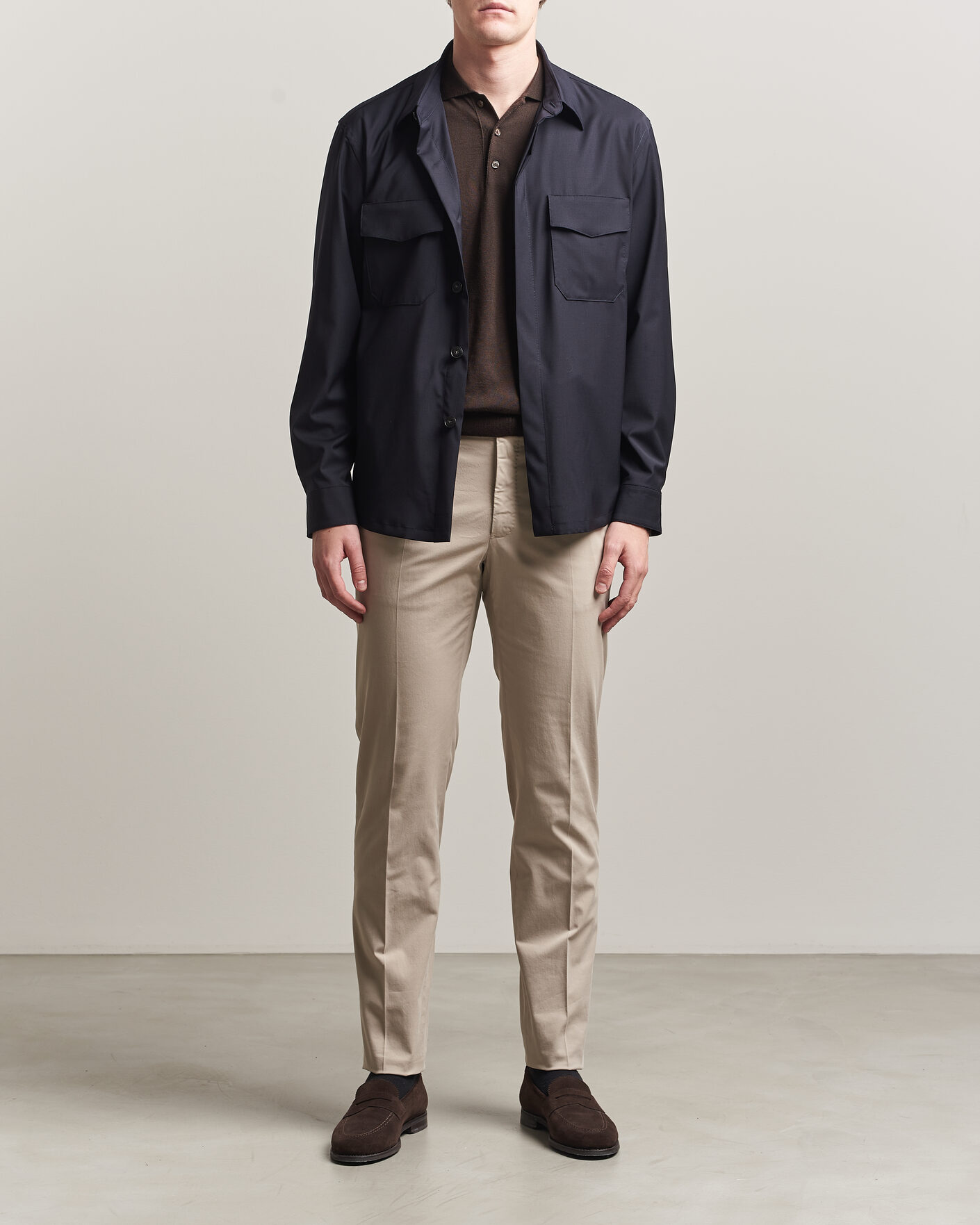 Uomini | Pantaloni | Incotex | Regular Fit Comfort Chinos Sand