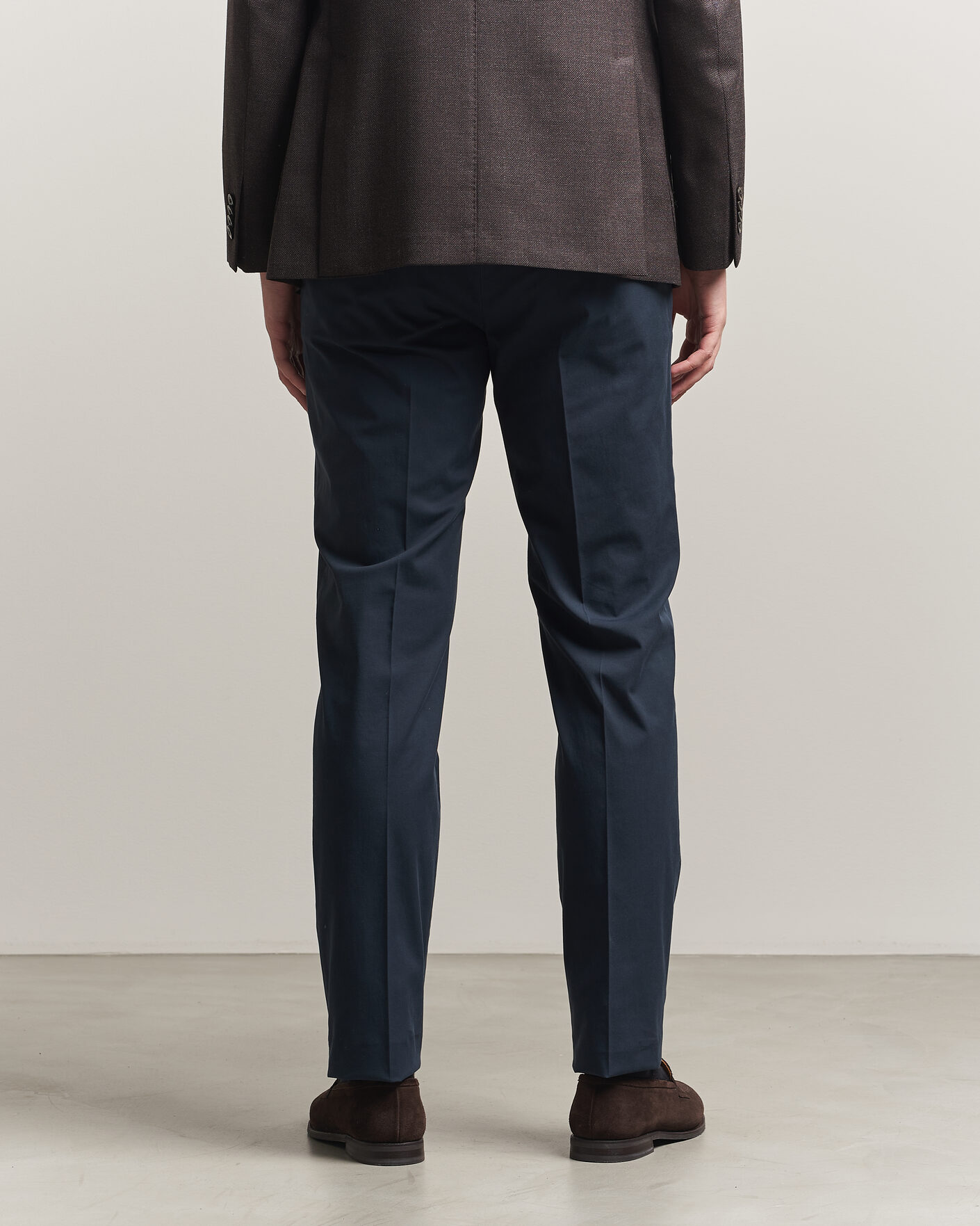 Uomini | Pantaloni | Incotex | Regular Fit Comfort Chinos Navy
