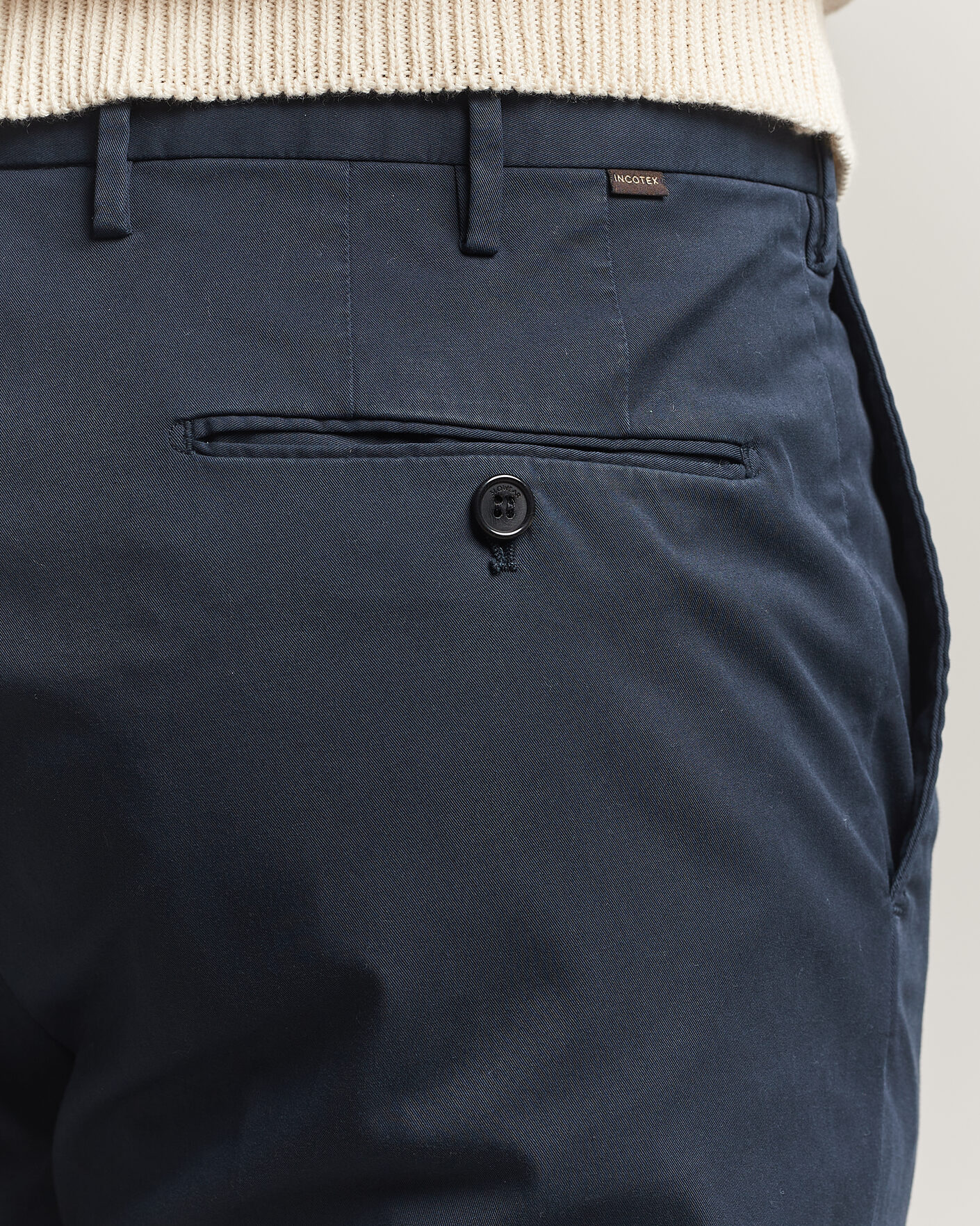 Uomini | Pantaloni | Incotex | Regular Fit Comfort Chinos Navy