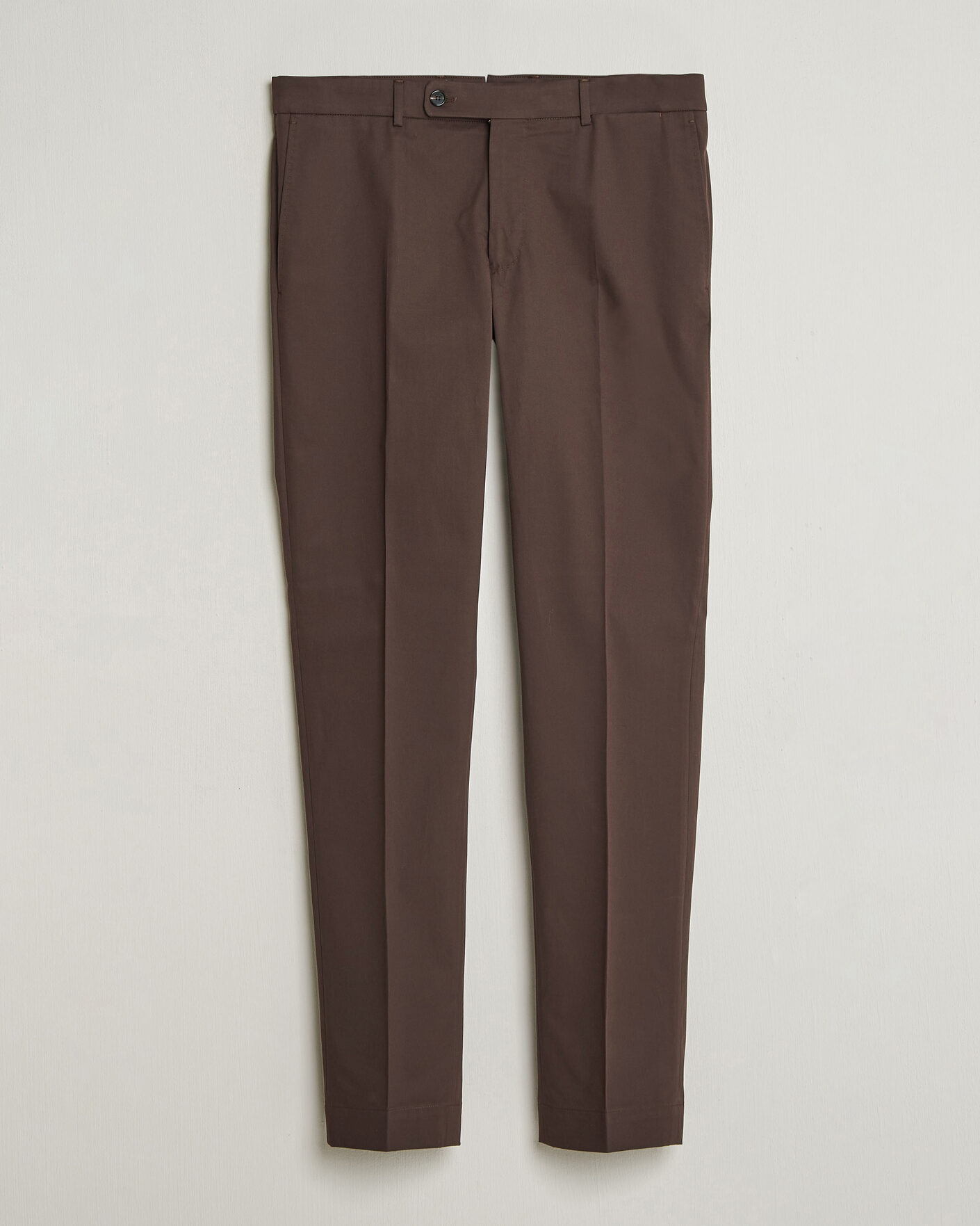 Uomini | Pantaloni | Incotex | Regular Fit Flexgab Cotton Chinos Dark Brown