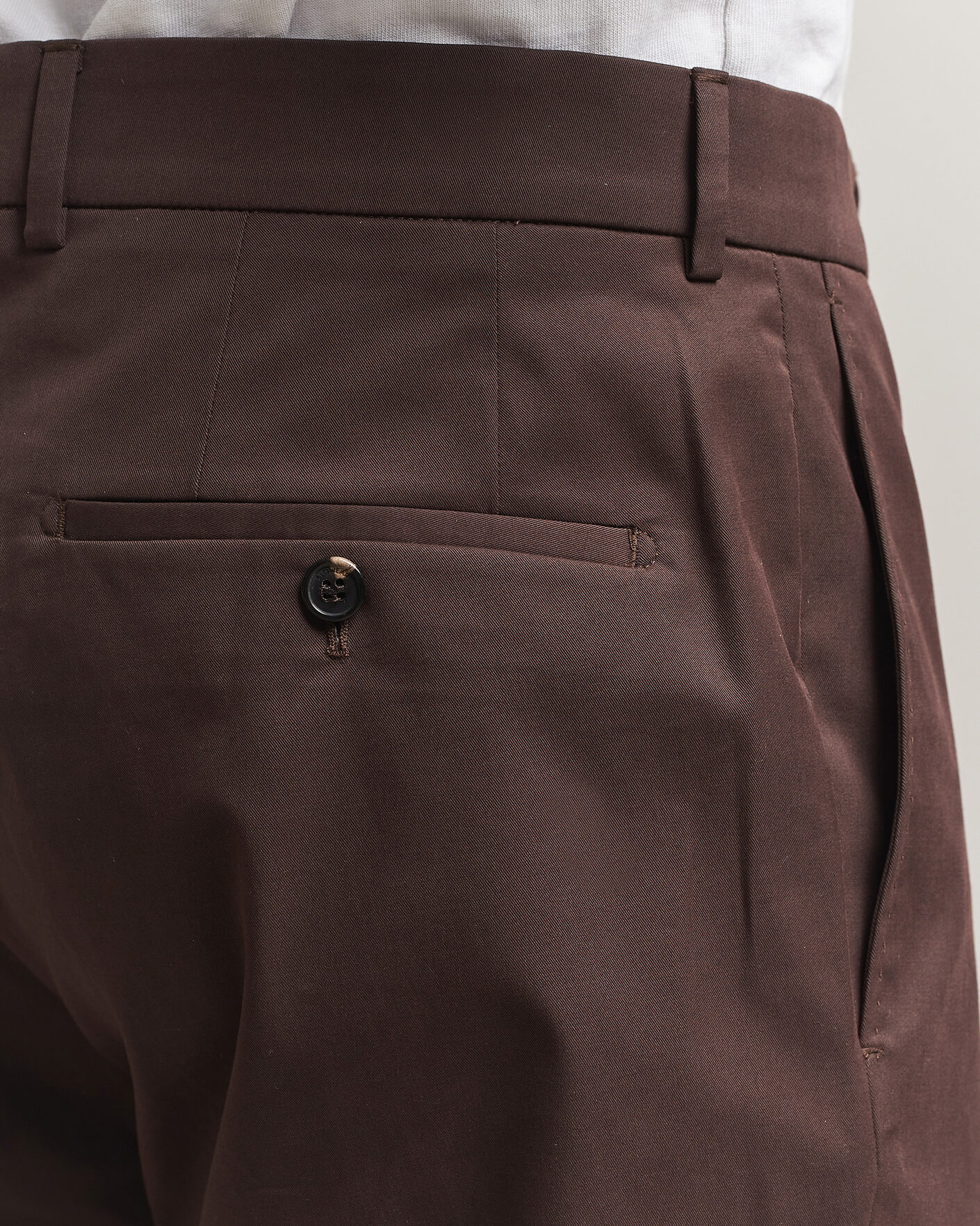 Uomini | Pantaloni | Incotex | Regular Fit Flexgab Cotton Chinos Dark Brown