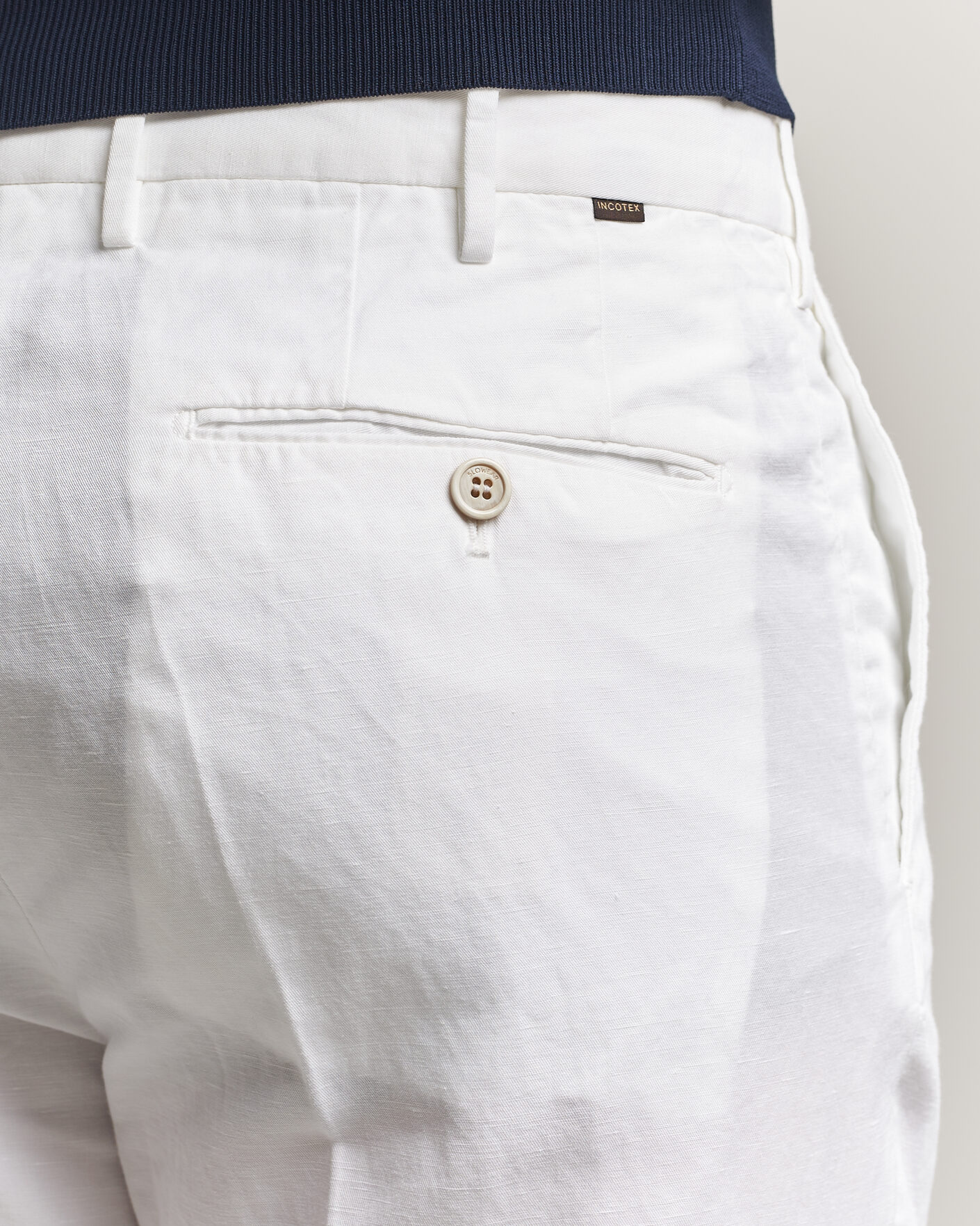 Uomini | Pantaloni | Incotex | Regular Fit Chinolino Trousers White