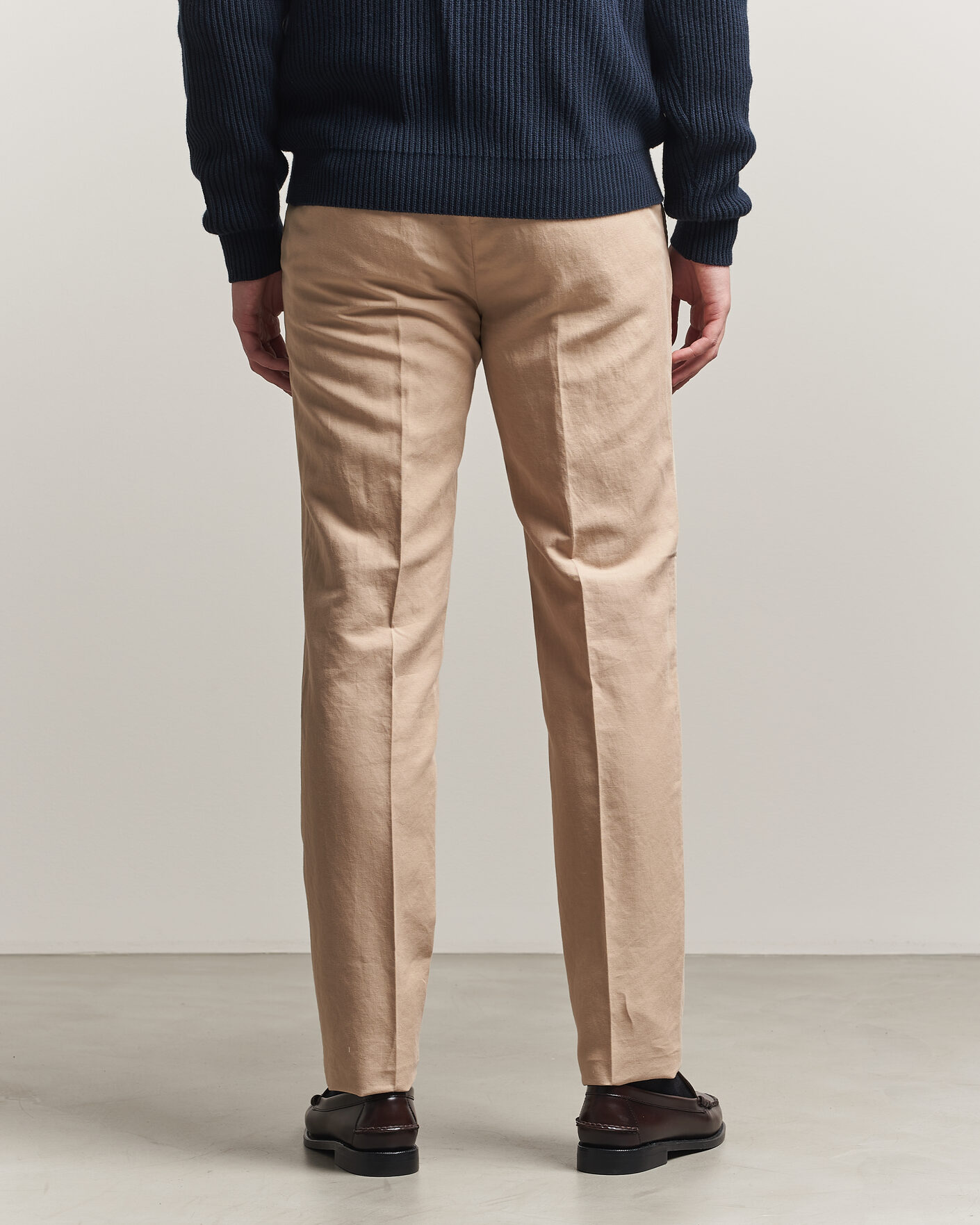 Uomini | Pantaloni | Incotex | Regular Fit Chinolino Trousers Beige
