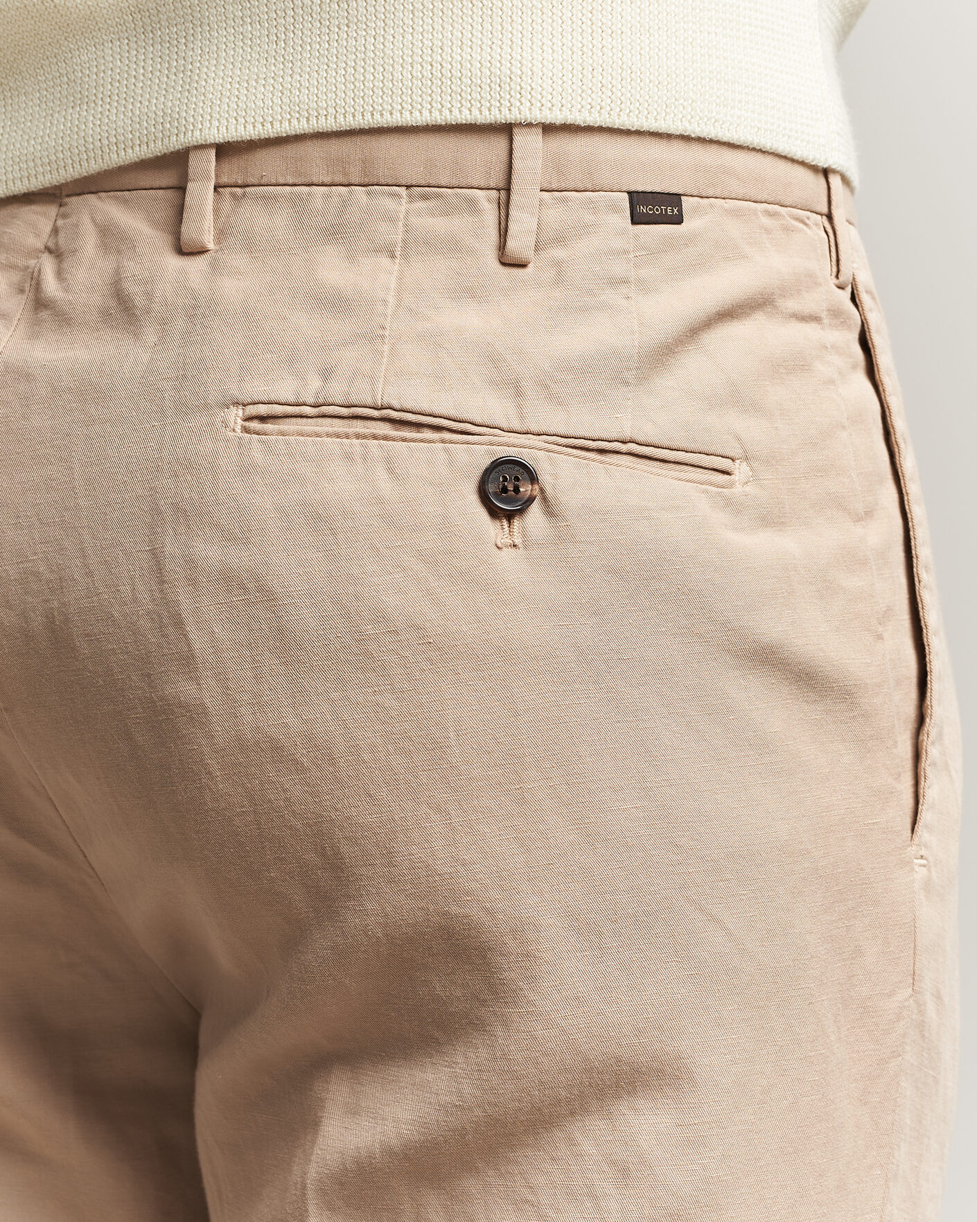 Uomini | Pantaloni | Incotex | Regular Fit Chinolino Trousers Beige