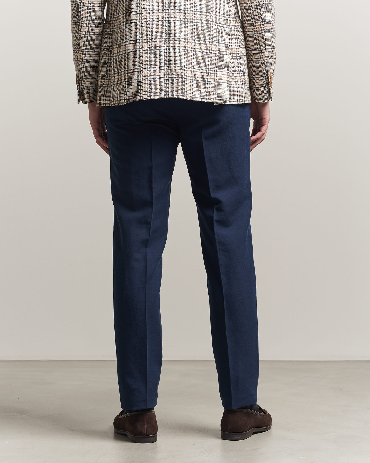 Uomini | Pantaloni | Incotex | Regular Fit Chinolino Trousers Navy