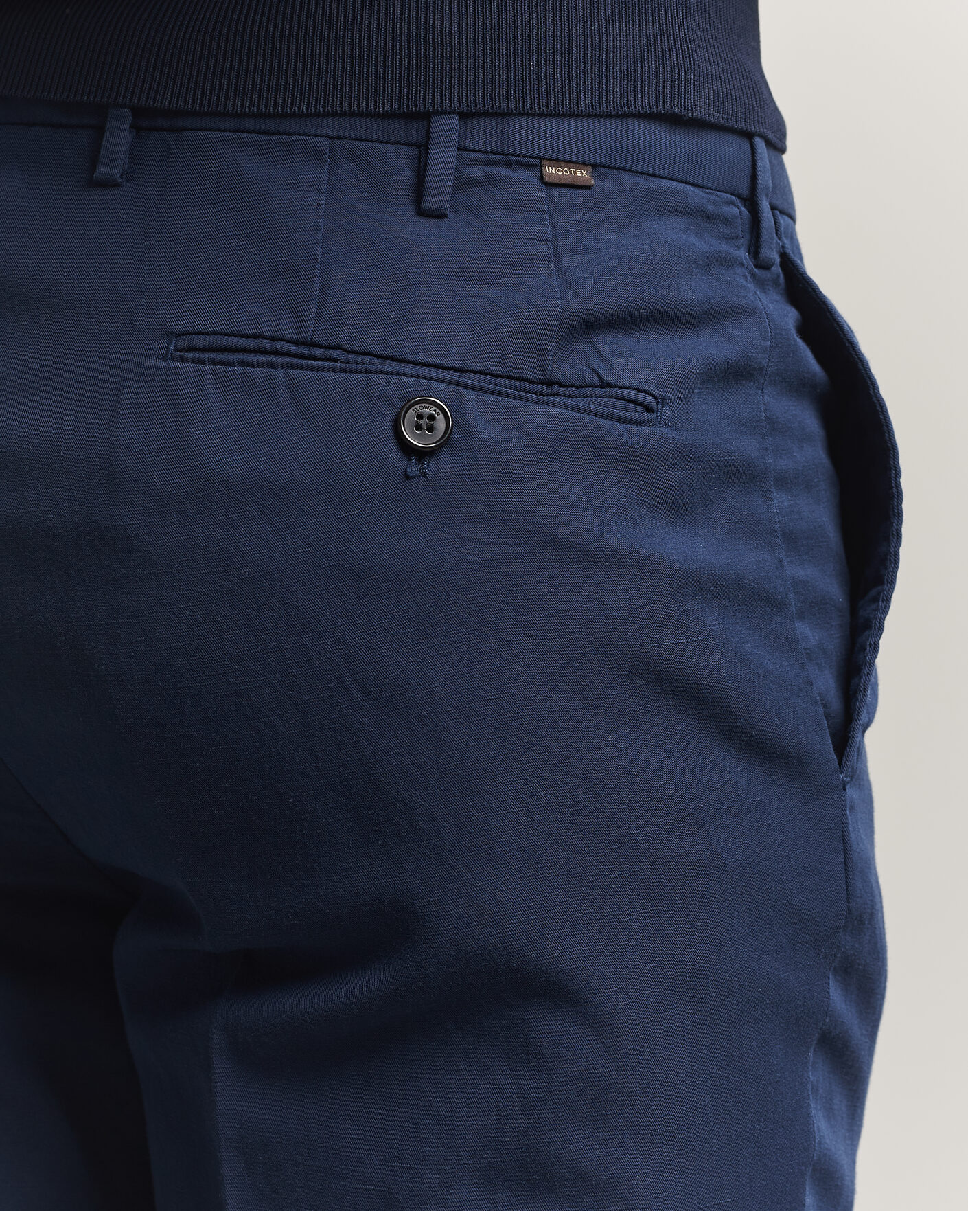 Uomini | Pantaloni | Incotex | Regular Fit Chinolino Trousers Navy