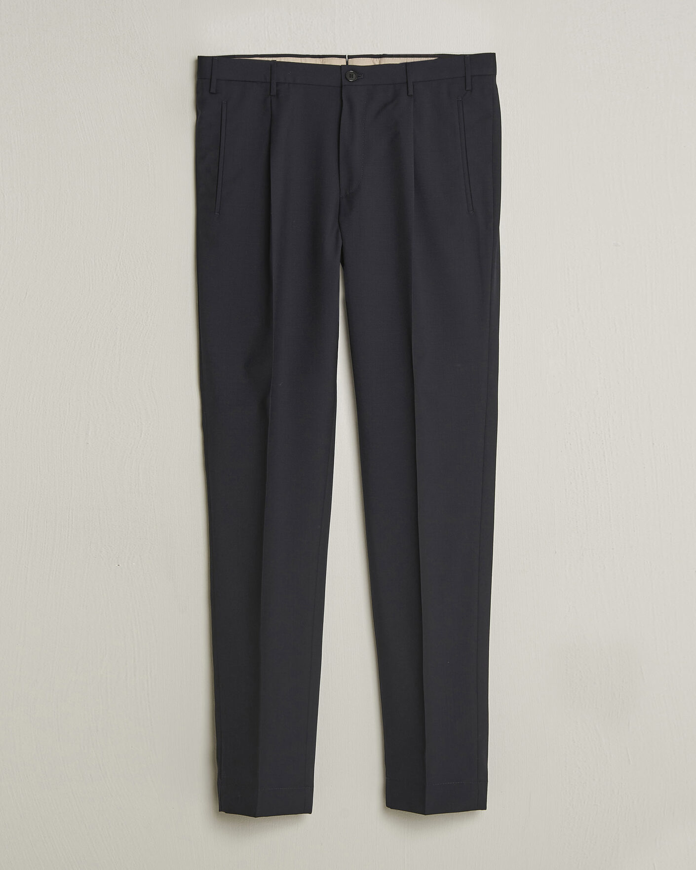 Uomini | Pantaloni | Incotex | Regular Fit Super 100s Wool Pants Blue