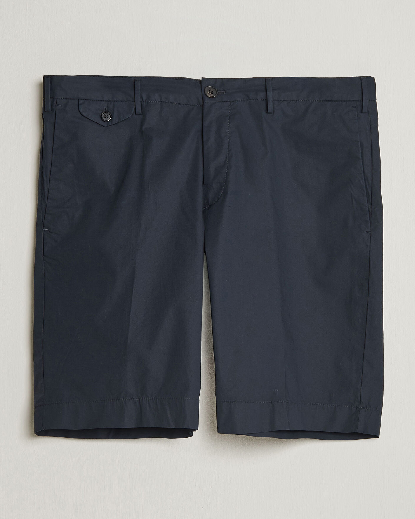 Uomini | Pantaloncini | Incotex | Cotton Poplin Shorts Navy