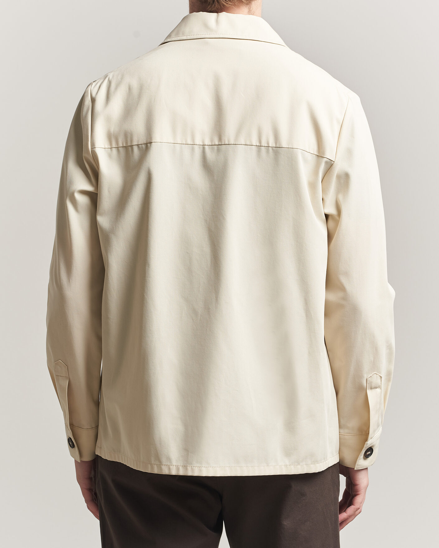 Uomini | Camicie | Incotex | Ice Cotton Twill Overshirt Natural