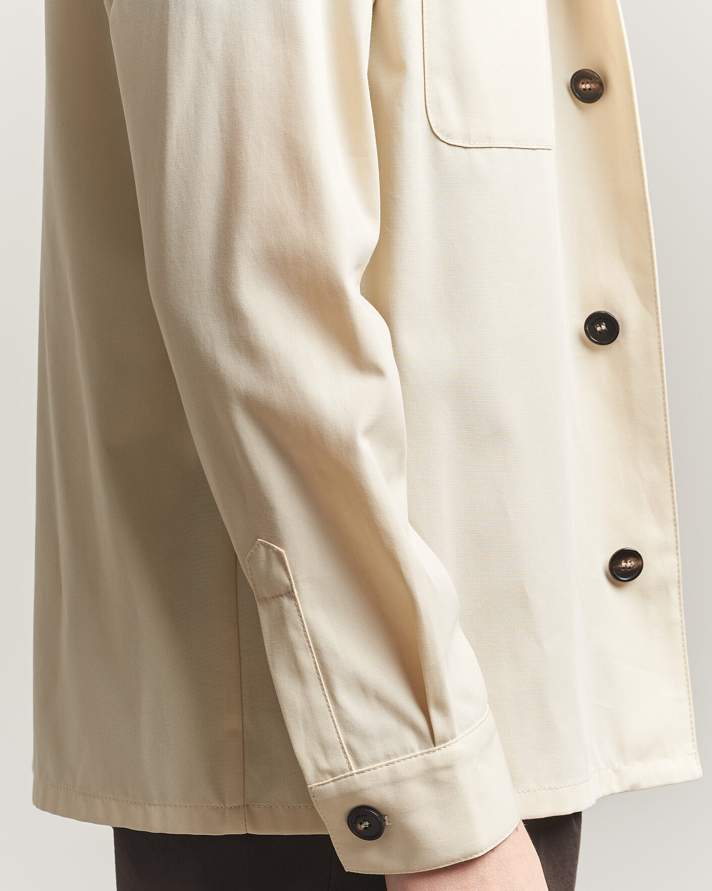 Uomini | Camicie | Incotex | Ice Cotton Twill Overshirt Natural