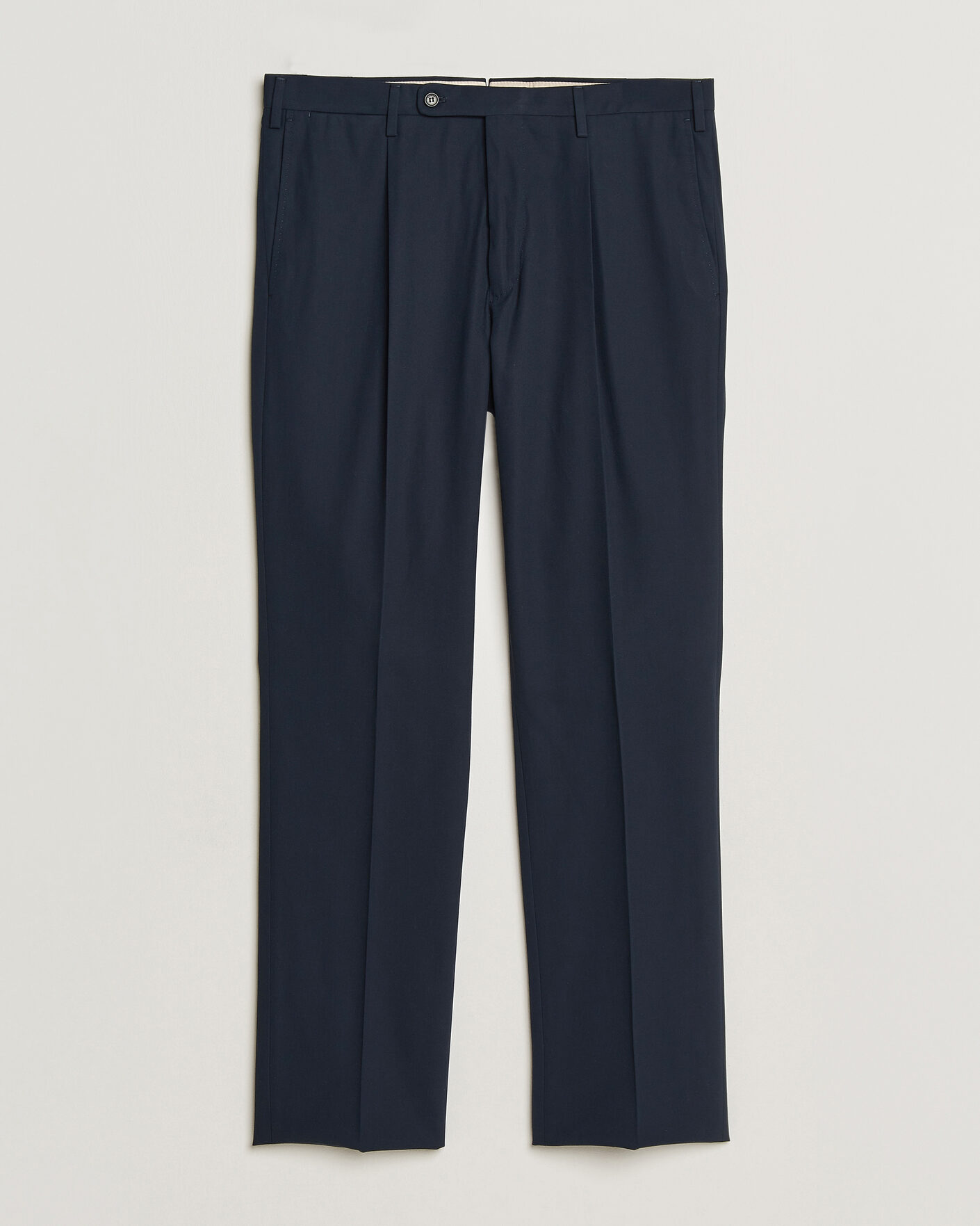Uomini | Pantaloni | Incotex | Ice Cotton Twill Pants Navy