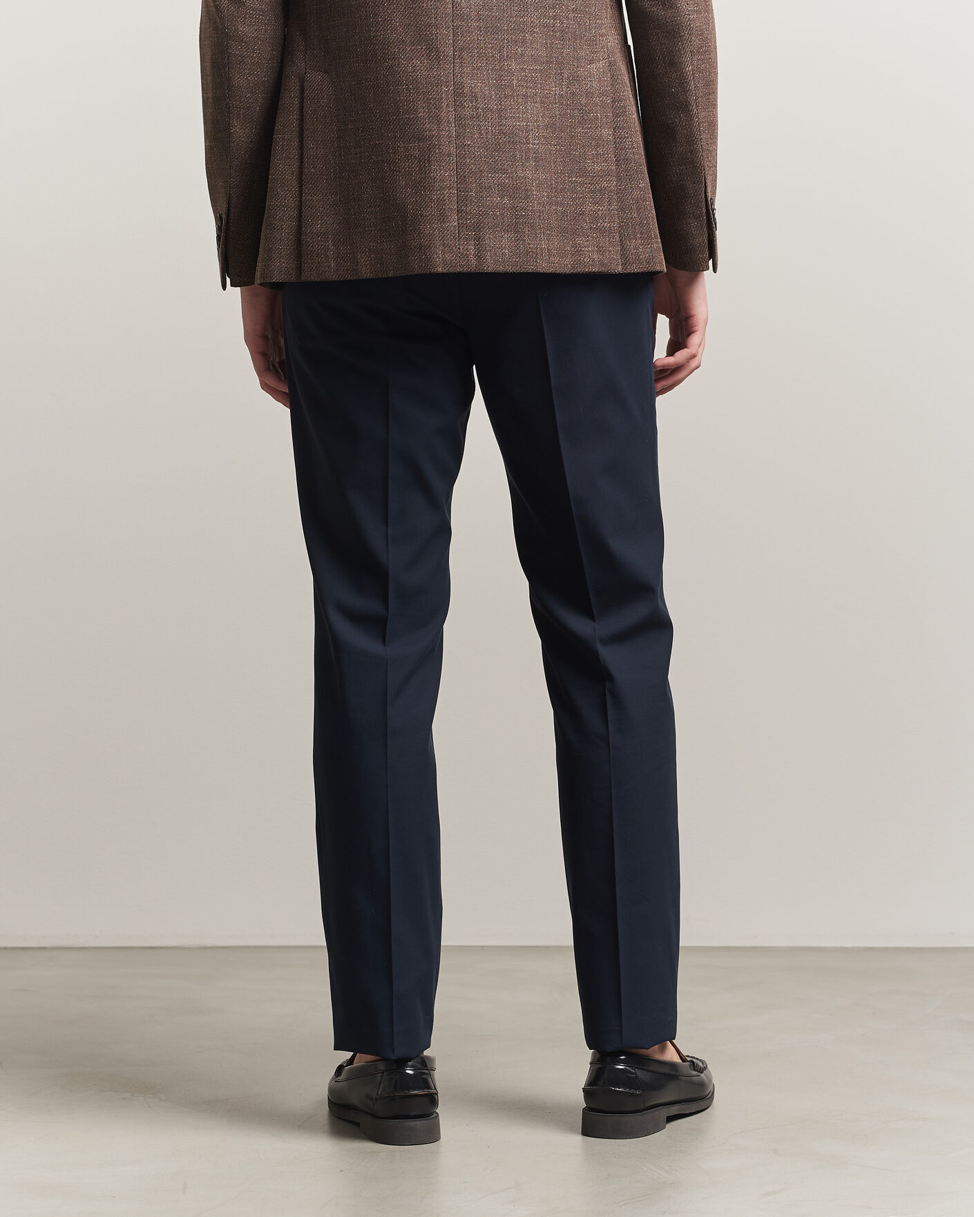 Uomini | Pantaloni | Incotex | Ice Cotton Twill Pants Navy