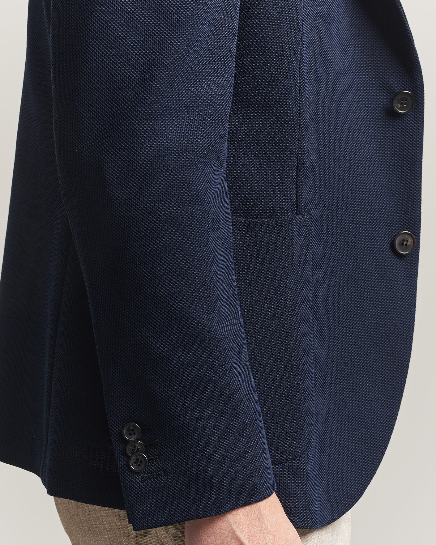 Uomini | Blazers | Incotex | Unconstructed Jersey Blazer Navy