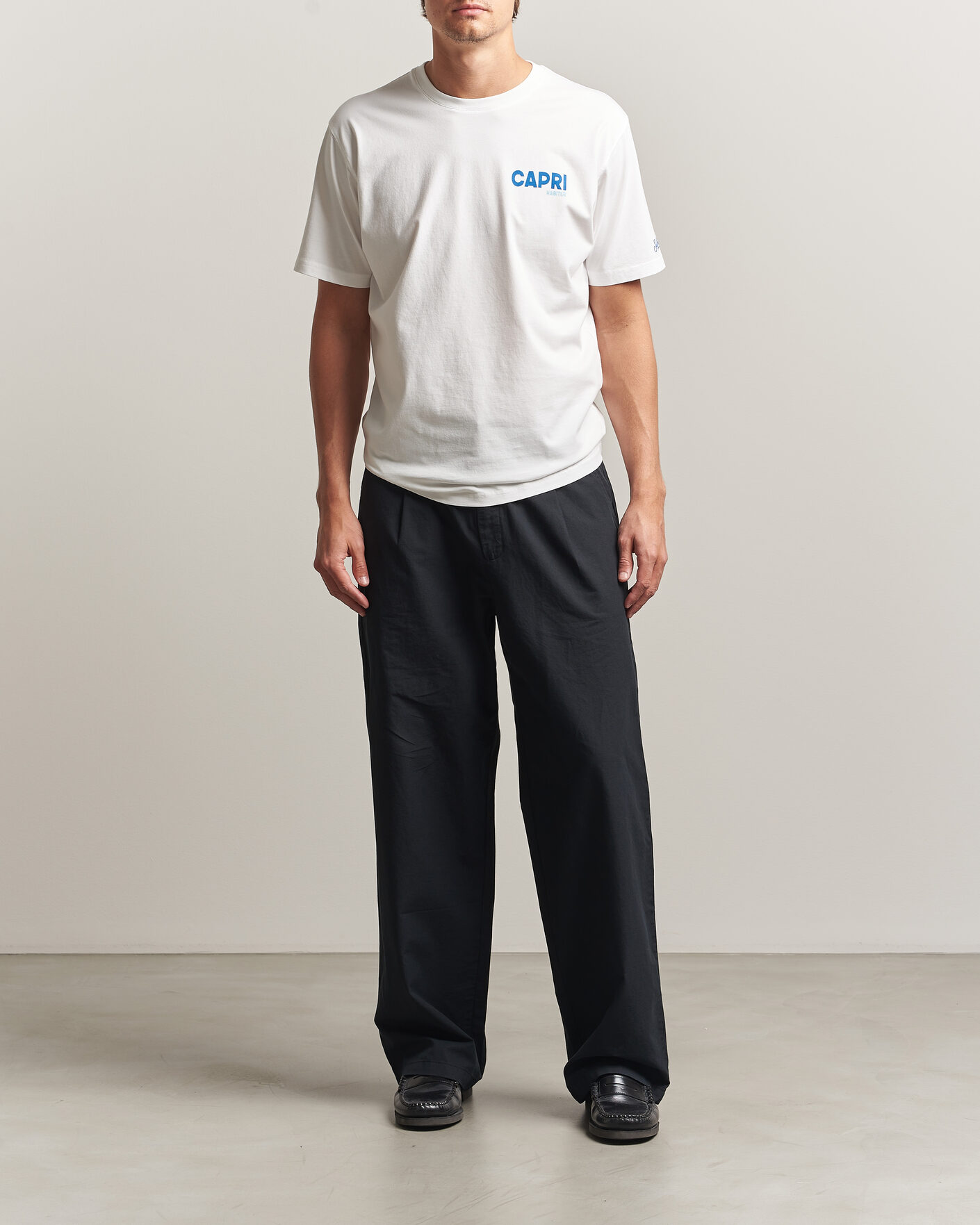 Uomini | T-shirt | MC2 Saint Barth | Back Printed Cotton T-Shirt Capri Summer