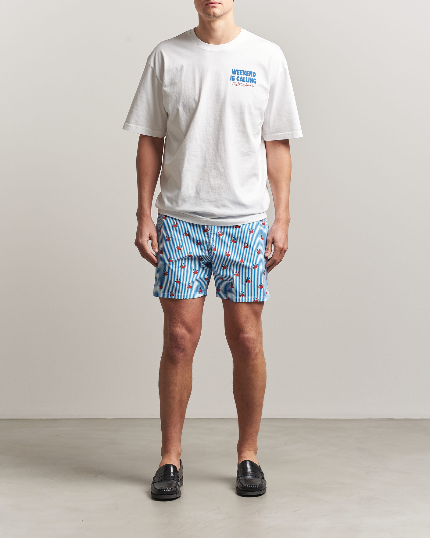 Uomini | T-shirt | MC2 Saint Barth | Back Printed Cotton T-Shirt Weekend Jet