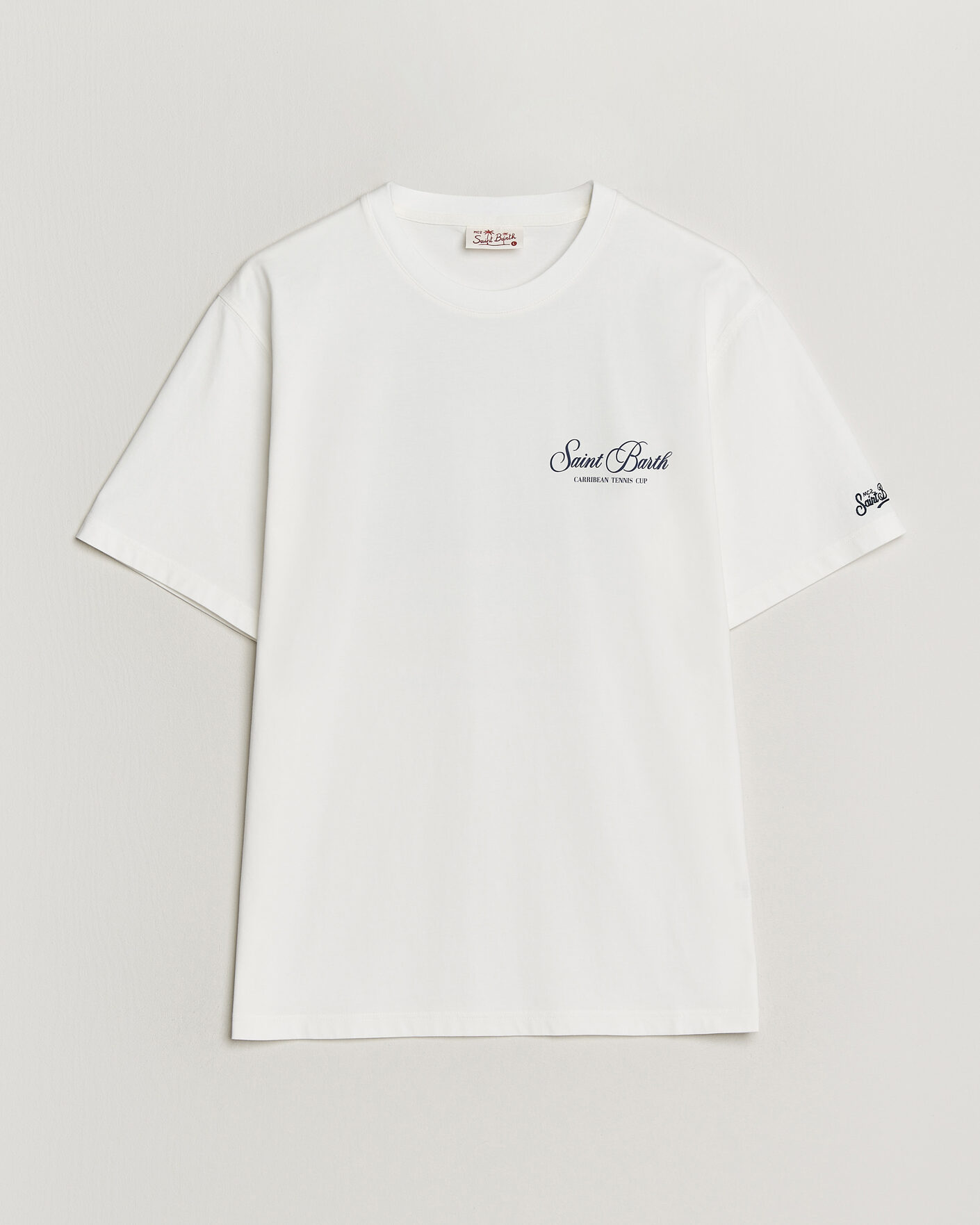 Uomini | T-shirt | MC2 Saint Barth | Back Printed Cotton T-Shirt Gustavia Cup