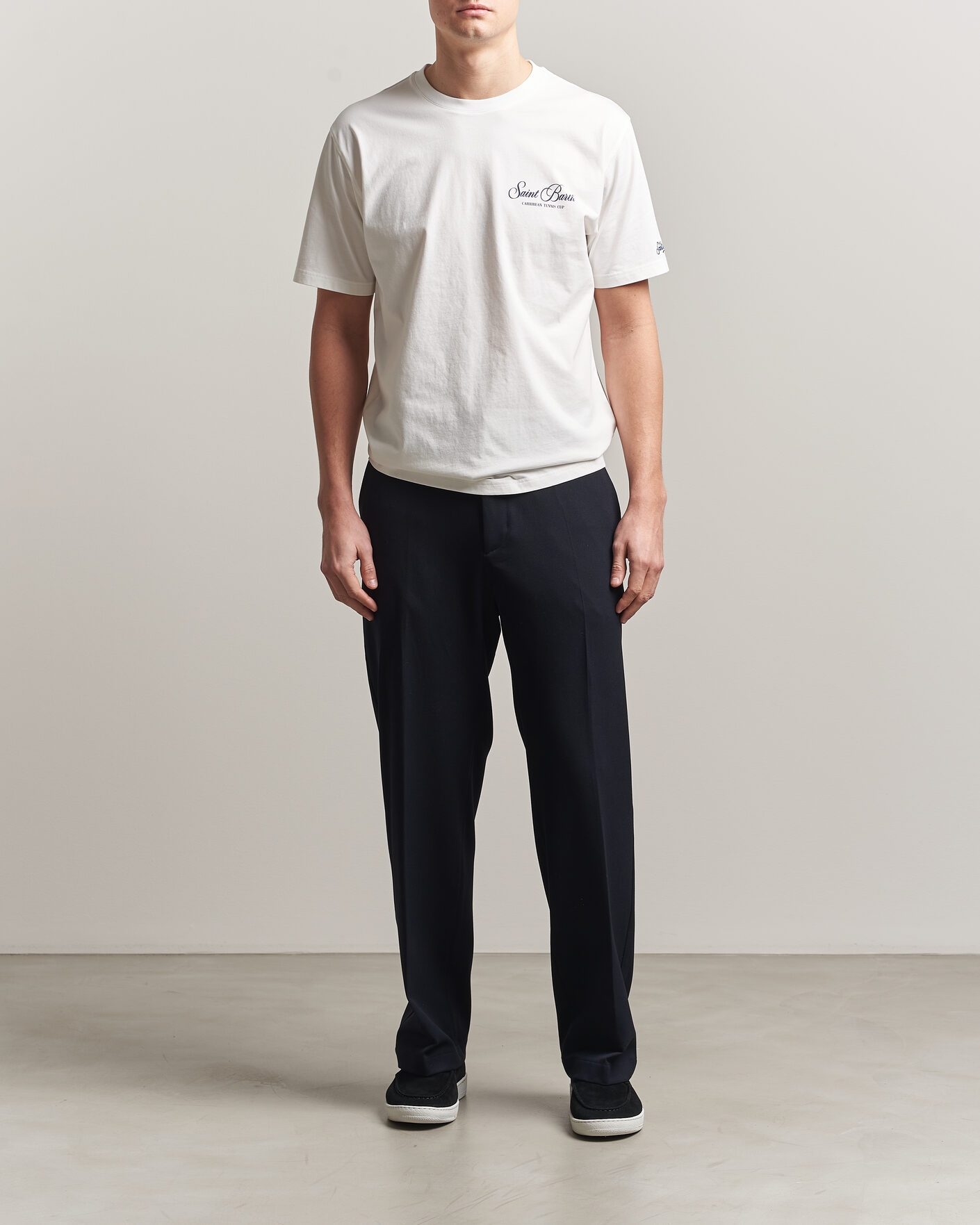 Uomini | T-shirt | MC2 Saint Barth | Back Printed Cotton T-Shirt Gustavia Cup