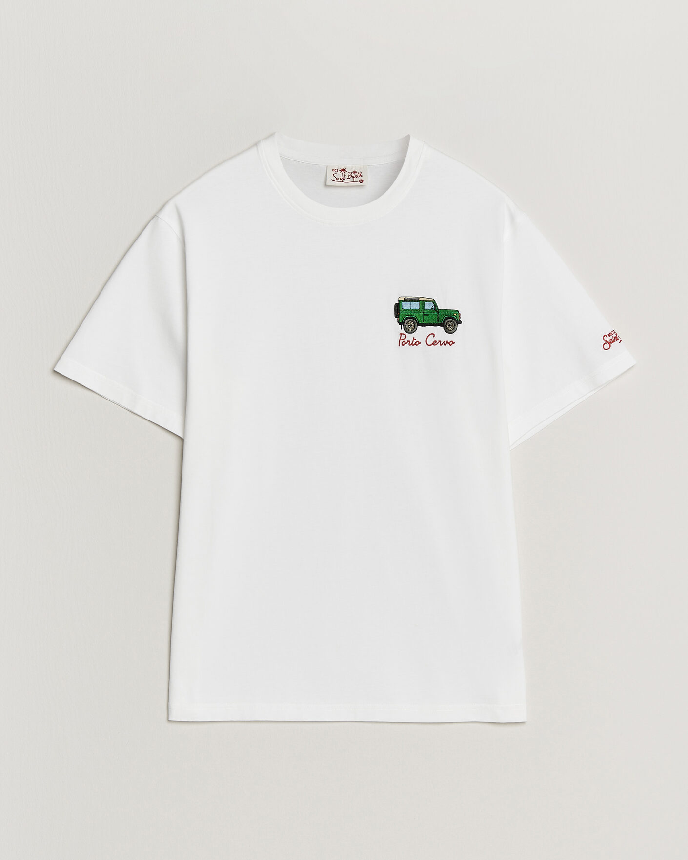 Uomini | T-shirt | MC2 Saint Barth | Printed Cotton T-Shirt Car Cervo