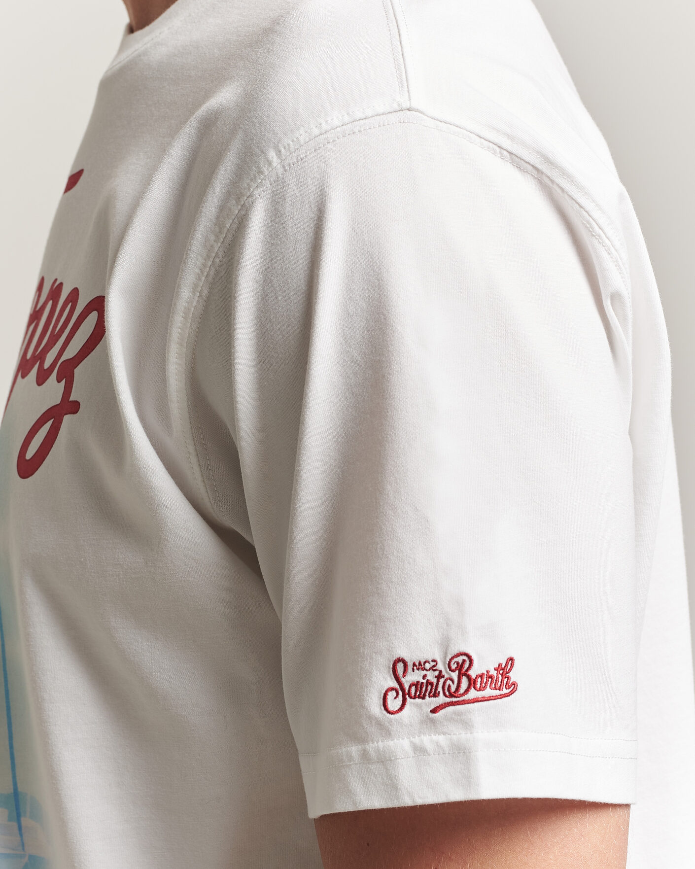 Uomini | T-shirt | MC2 Saint Barth | Printed Cotton T-Shirt St Tropez Car