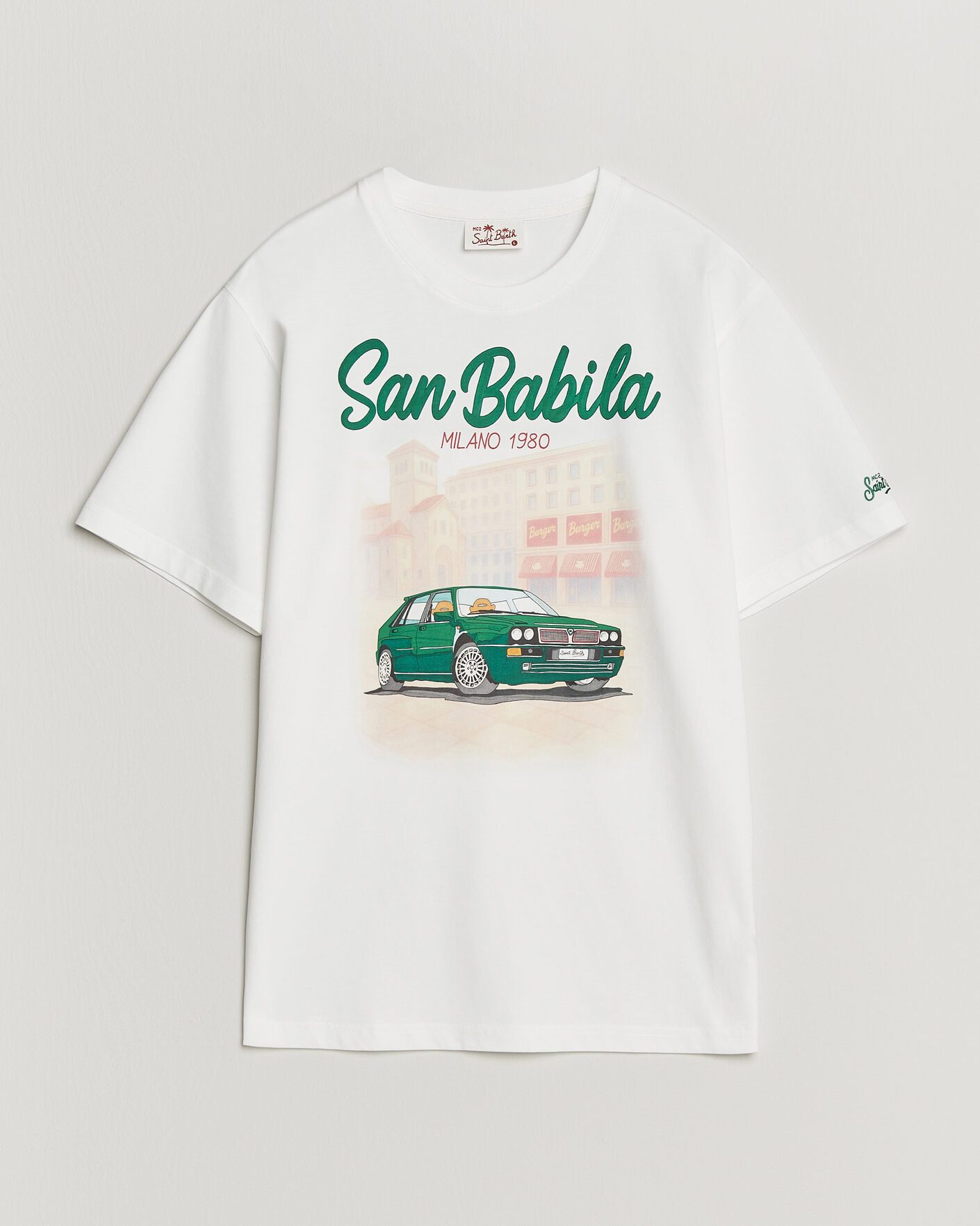 Uomini | T-shirt | MC2 Saint Barth | Printed Cotton T-Shirt San Babila Car