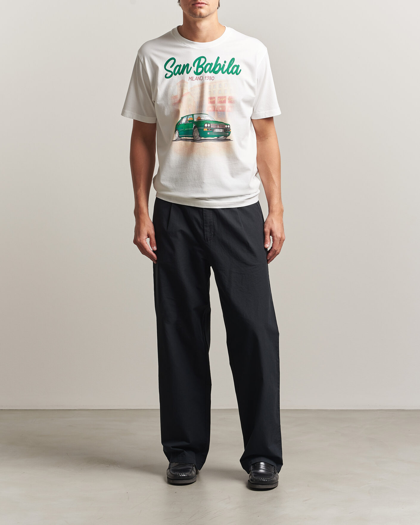 Uomini | T-shirt | MC2 Saint Barth | Printed Cotton T-Shirt San Babila Car