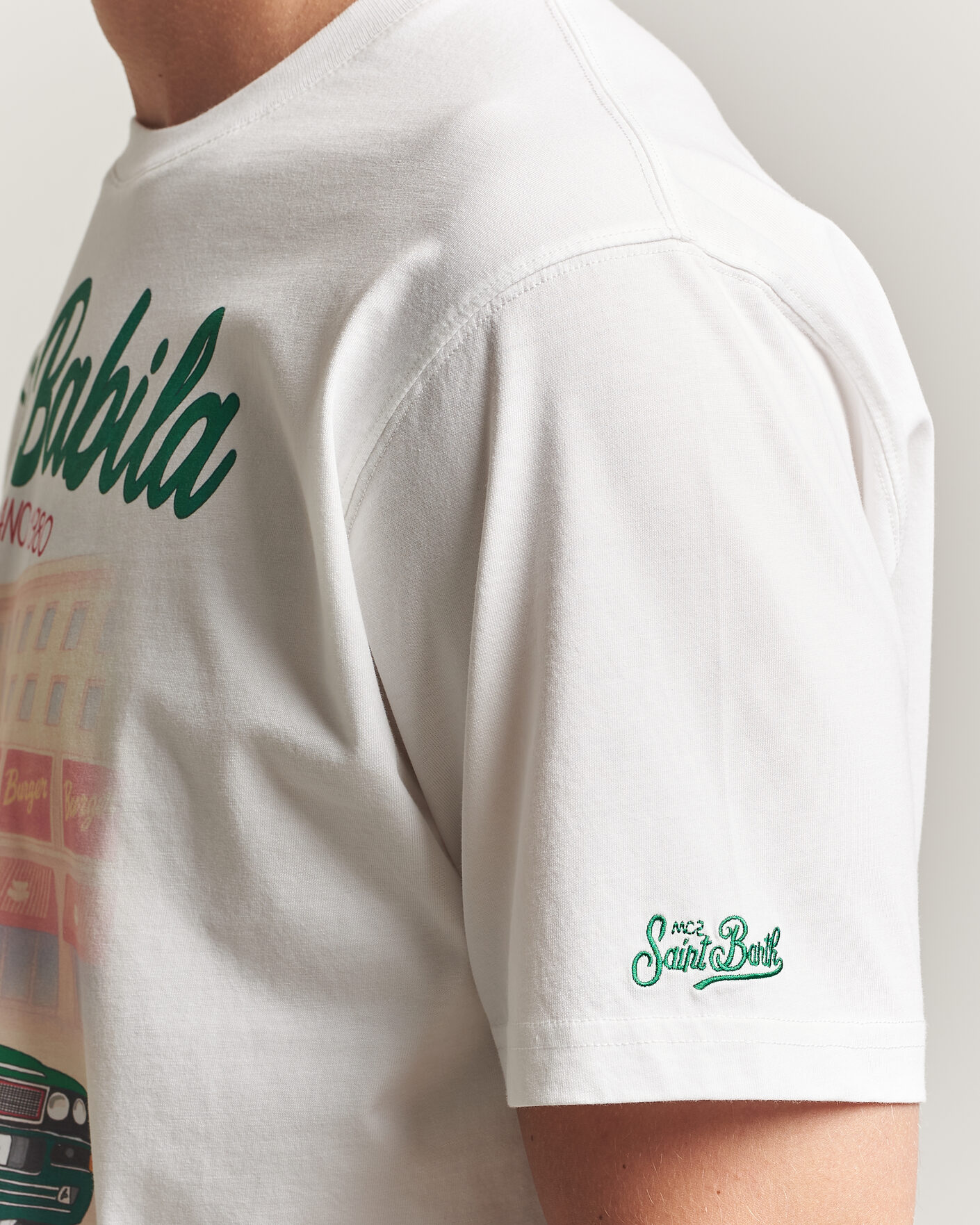 Uomini | T-shirt | MC2 Saint Barth | Printed Cotton T-Shirt San Babila Car