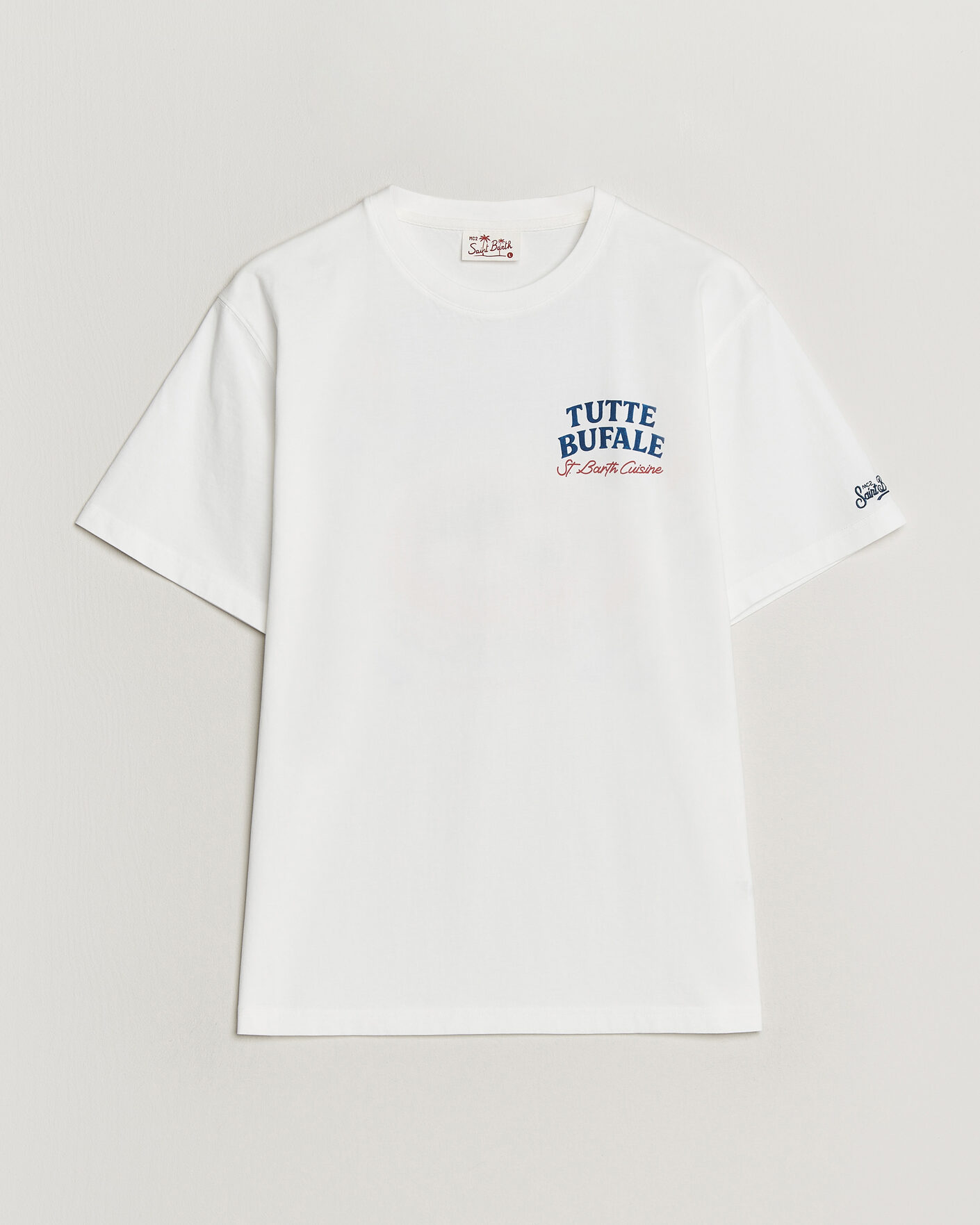 Uomini | T-shirt | MC2 Saint Barth | Back Printed Cotton T-Shirt Bufale