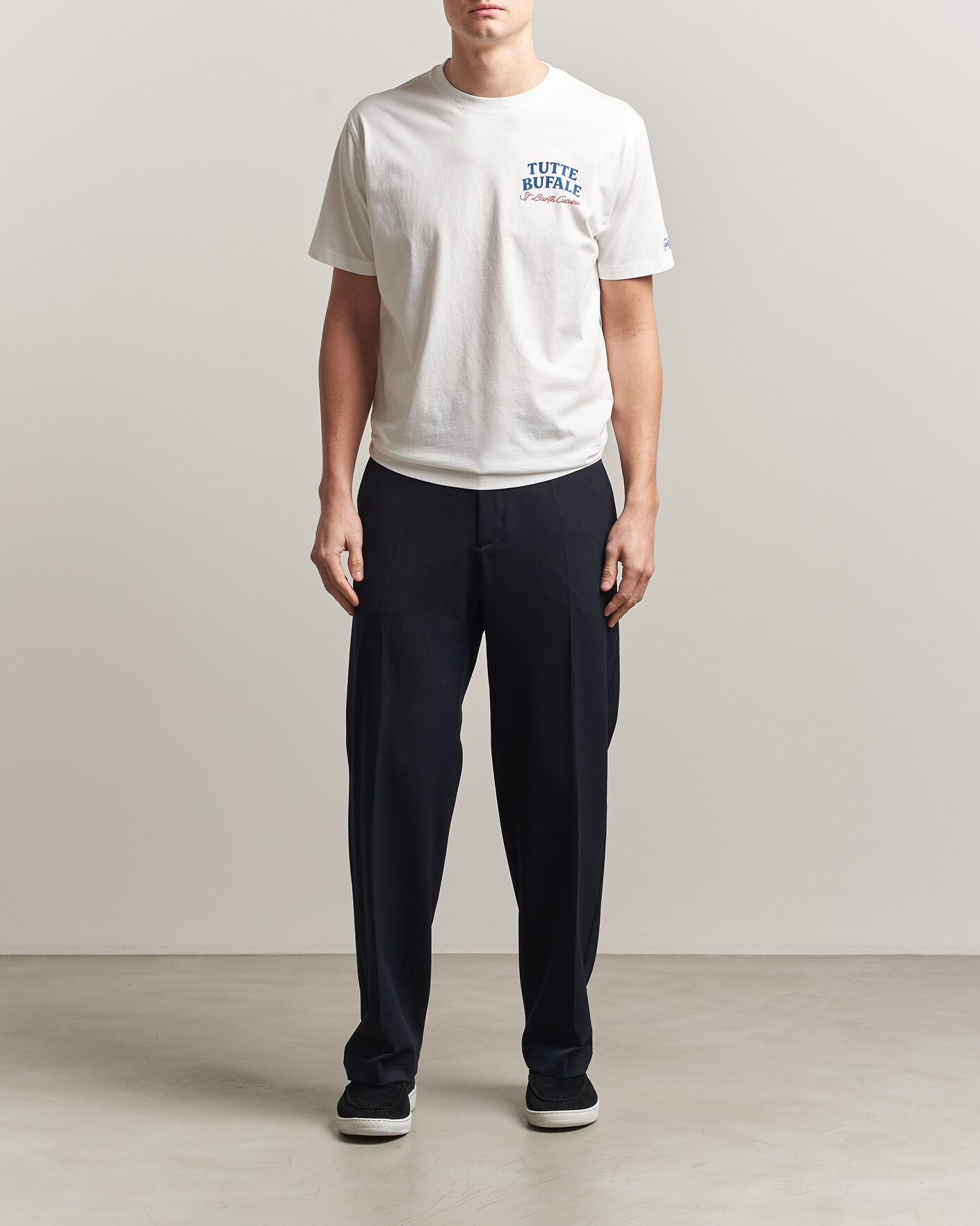 Uomini | T-shirt | MC2 Saint Barth | Back Printed Cotton T-Shirt Bufale