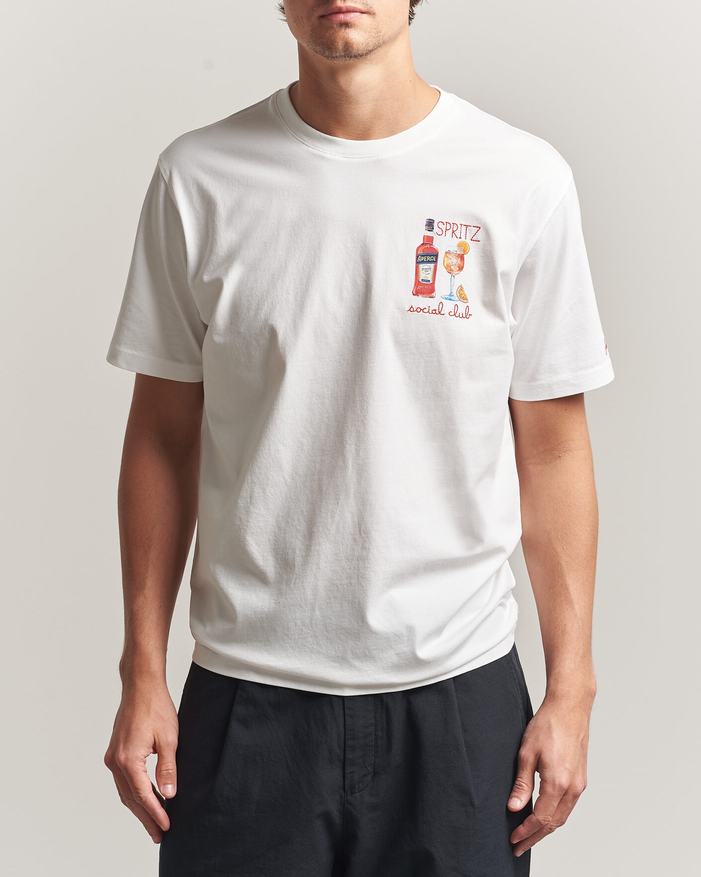 Uomini | T-shirt | MC2 Saint Barth | Printed Cotton T-Shirt Social Spritz