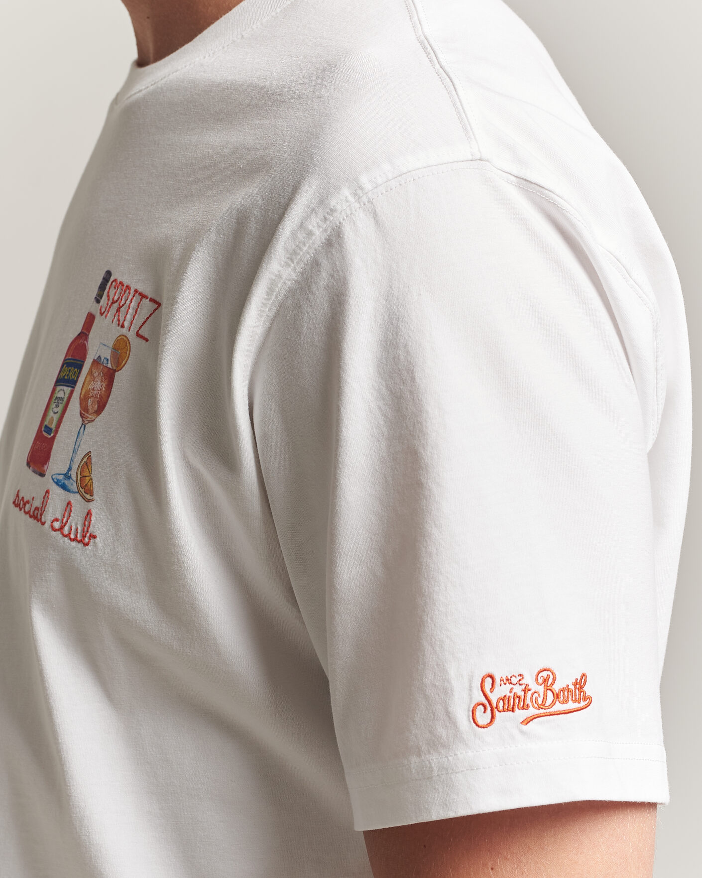 Uomini | T-shirt | MC2 Saint Barth | Printed Cotton T-Shirt Social Spritz