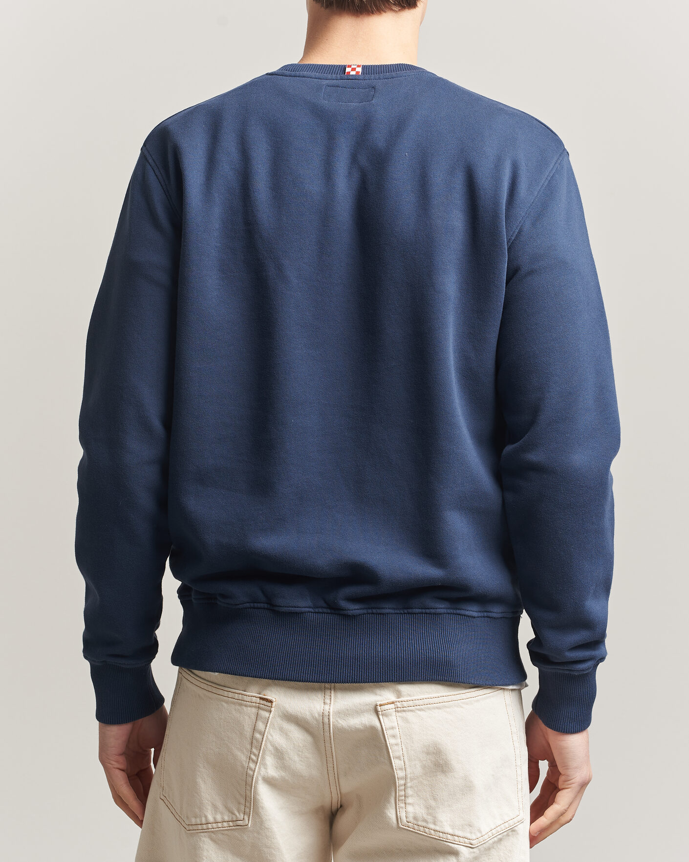Uomini | Maglieria | MC2 Saint Barth | Terry Cotton Logo Sweatshirt Navy