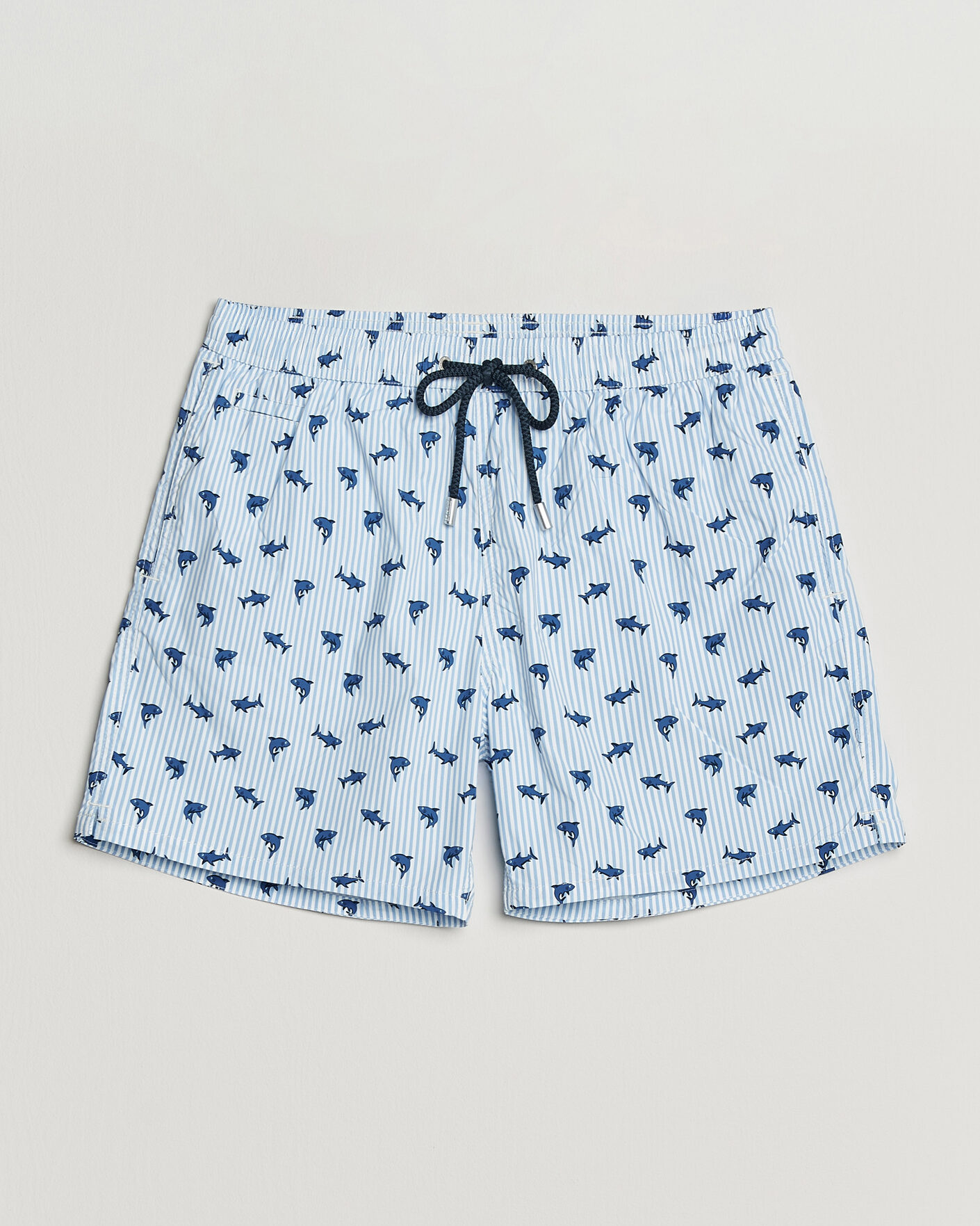 Uomini | Costumi da bagno | MC2 Saint Barth | Printed Swim Shorts Blue Sharks