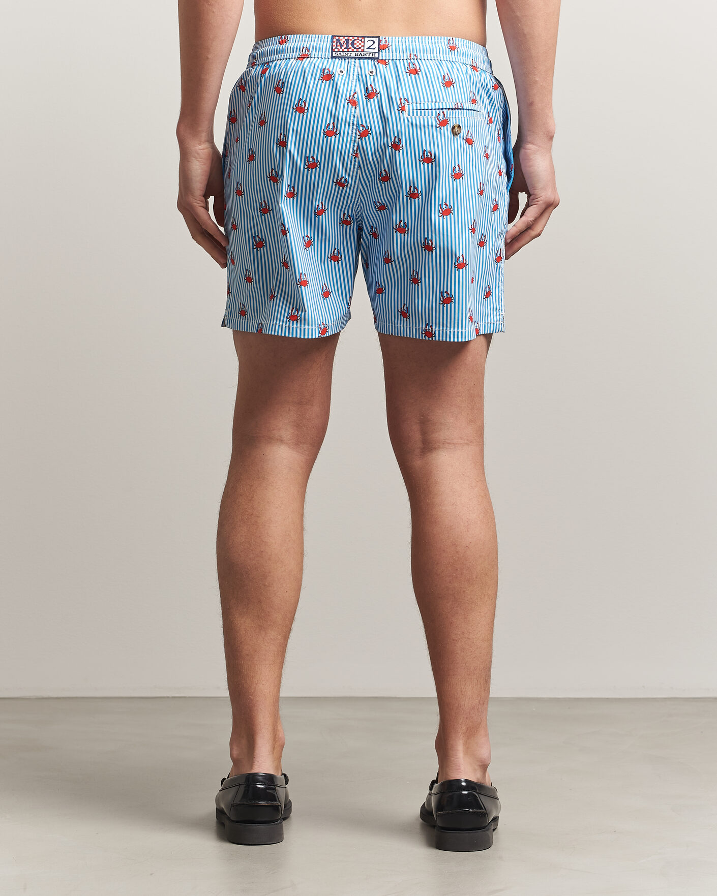 Uomini | Costumi da bagno | MC2 Saint Barth | Printed Swim Shorts Blue Crabs