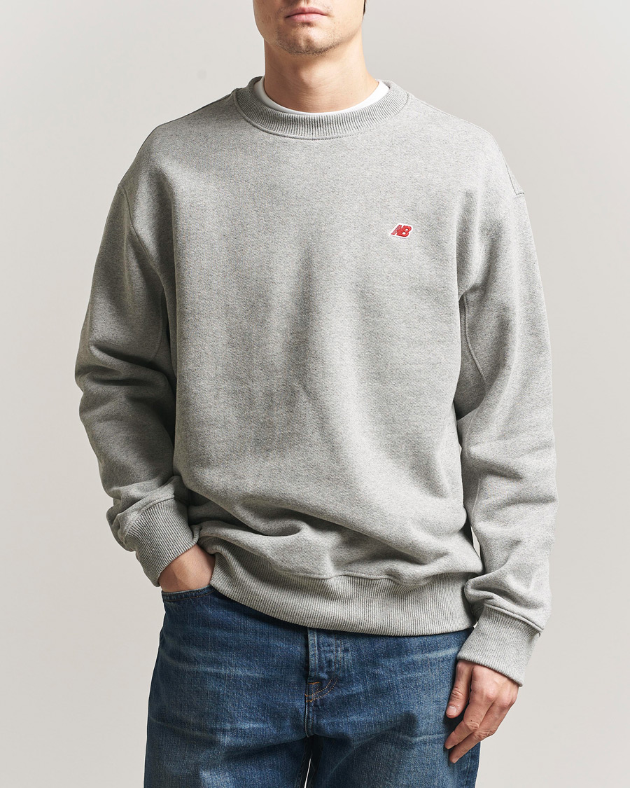 Uomini | Maglieria | New Balance Made In US & UK | New Balance Made In USA Core Sweatshirt Athletic Grey