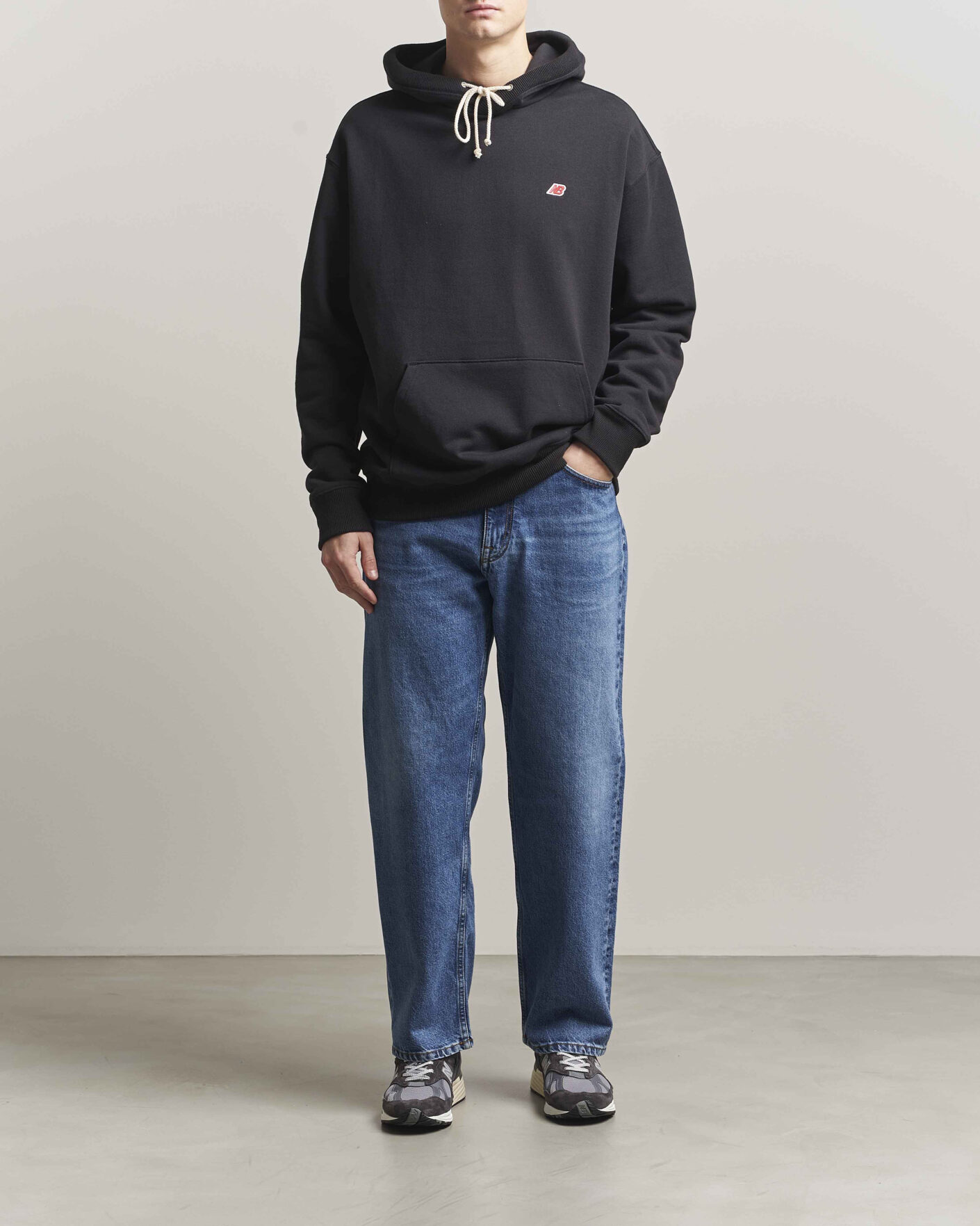 Uomini | Maglieria | New Balance | Made In USA Core Hoodie Black