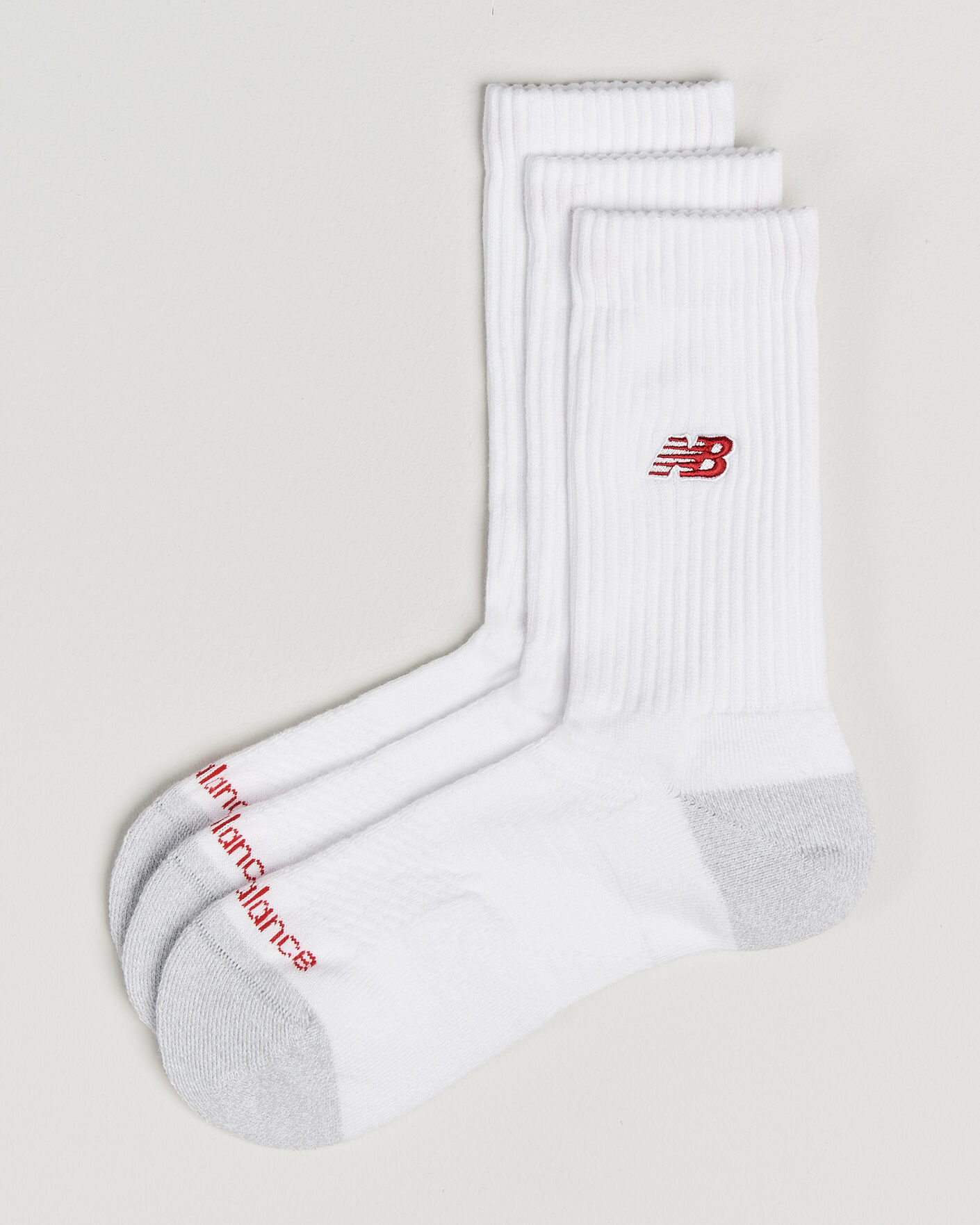 Uomini | Biancheria intima | New Balance | 3-Pack Active Premium Crew Socks White