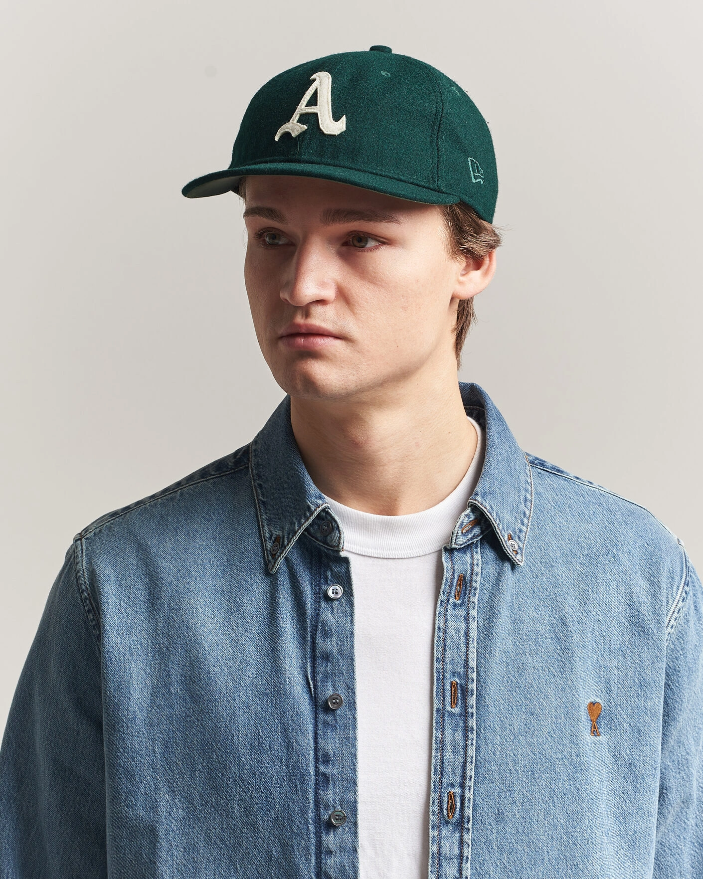 Uomini | Cappelli & Berretti | New Era | Retro Crown 9Fifty Melton Wool Cap Oakland Athletics