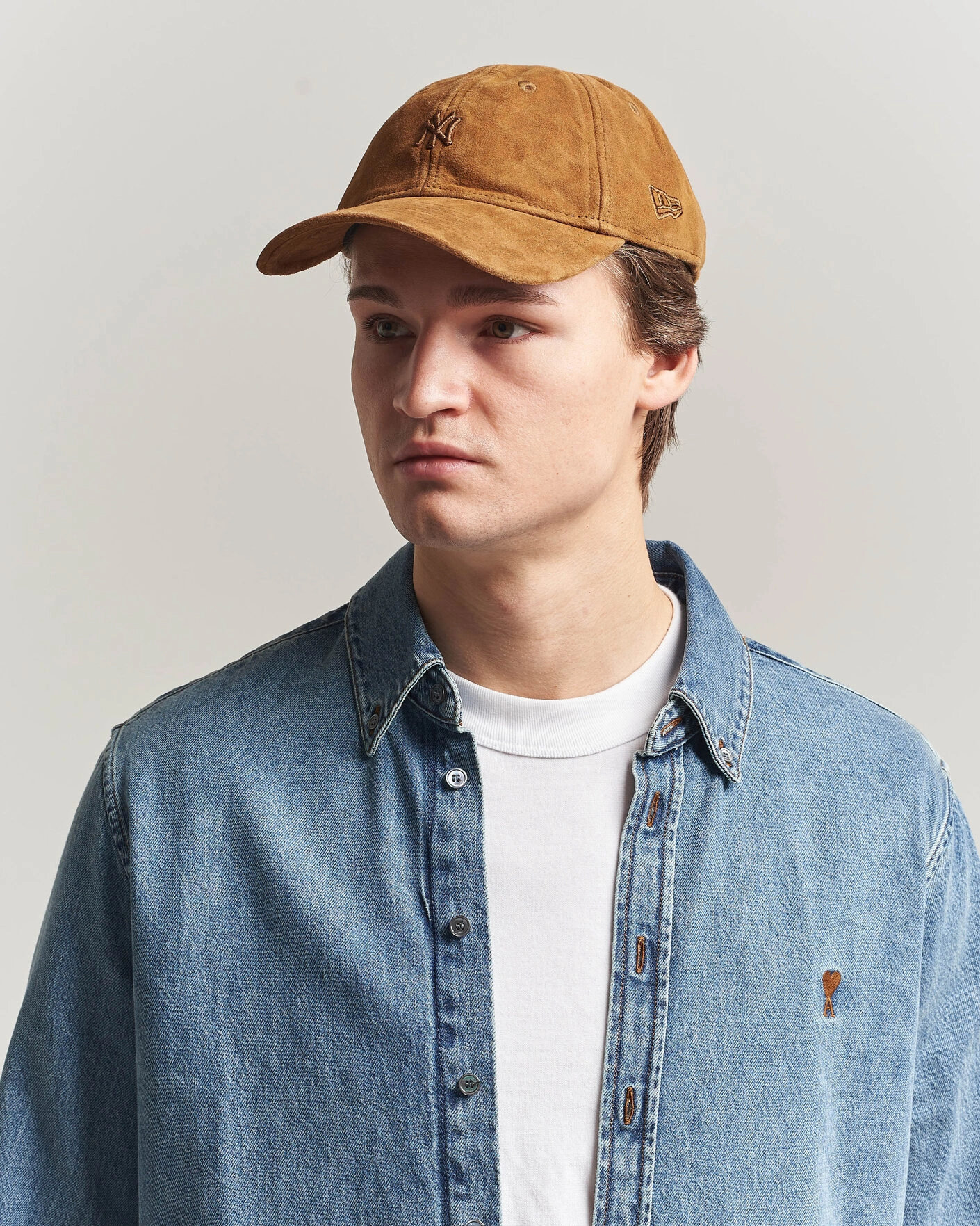 Uomini | Cappelli & Berretti | New Era | 9Twenty Suede New York Yankees Cap Brown
