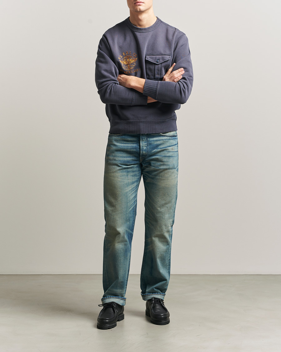Uomini | Jeans | RRL | Straight Fit 5-Pocket Denim Milner Wash