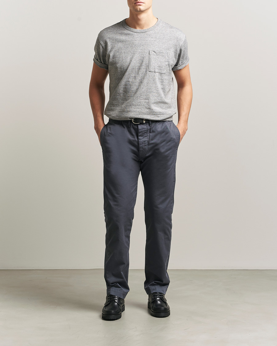 Uomini | Pantaloni | RRL | Officers Flat Pants Navy