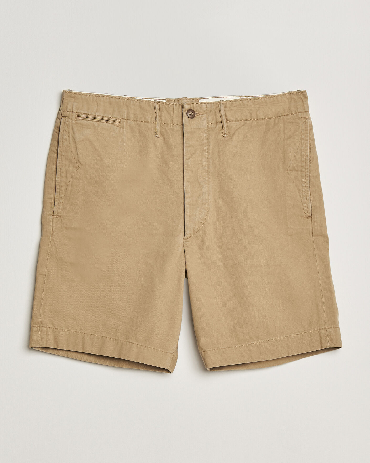 Uomini | Pantaloncini | RRL | Officers Flat Shorts New Military Khaki